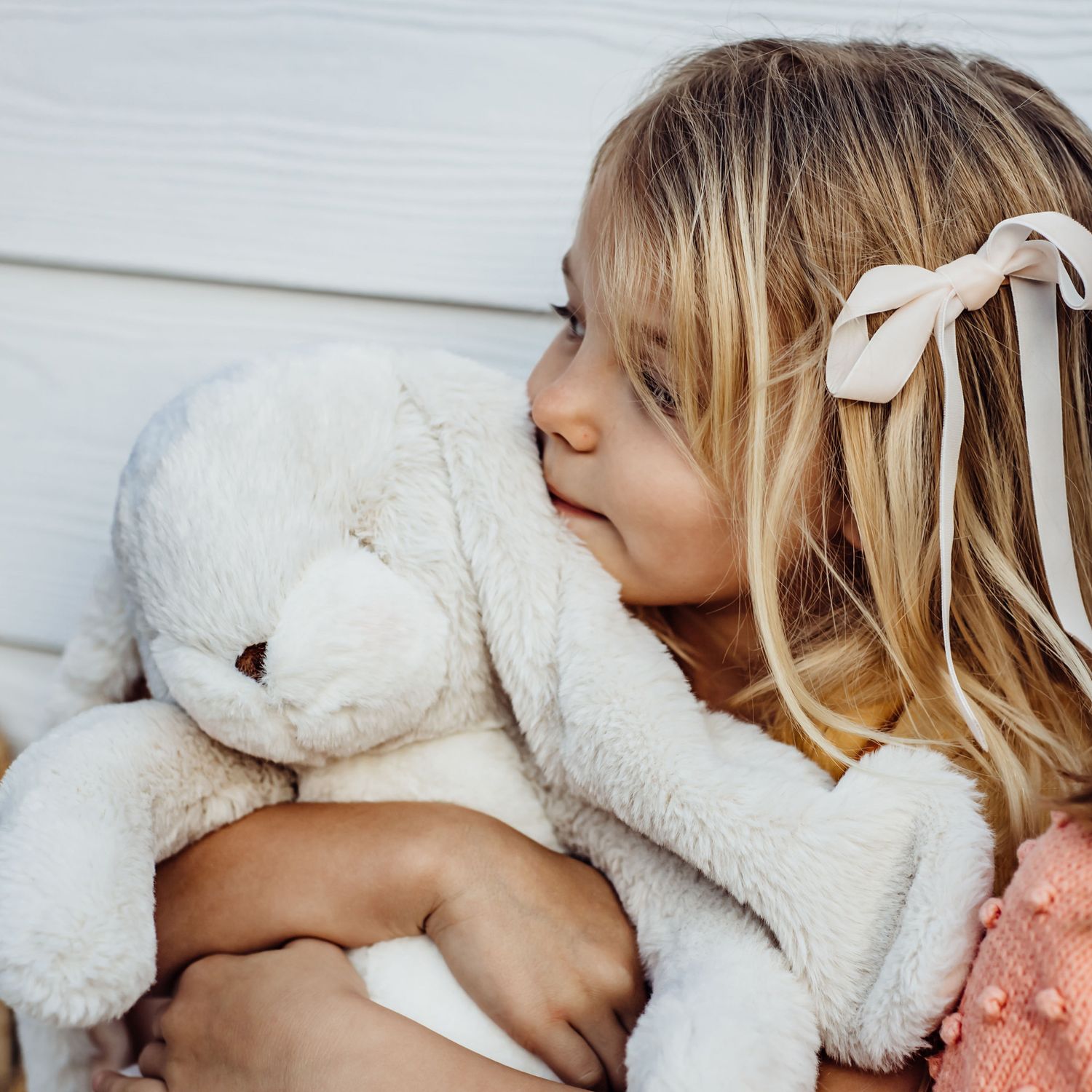 Peluche big nibble cream bunny 50 cm - Bunnies By The Bay