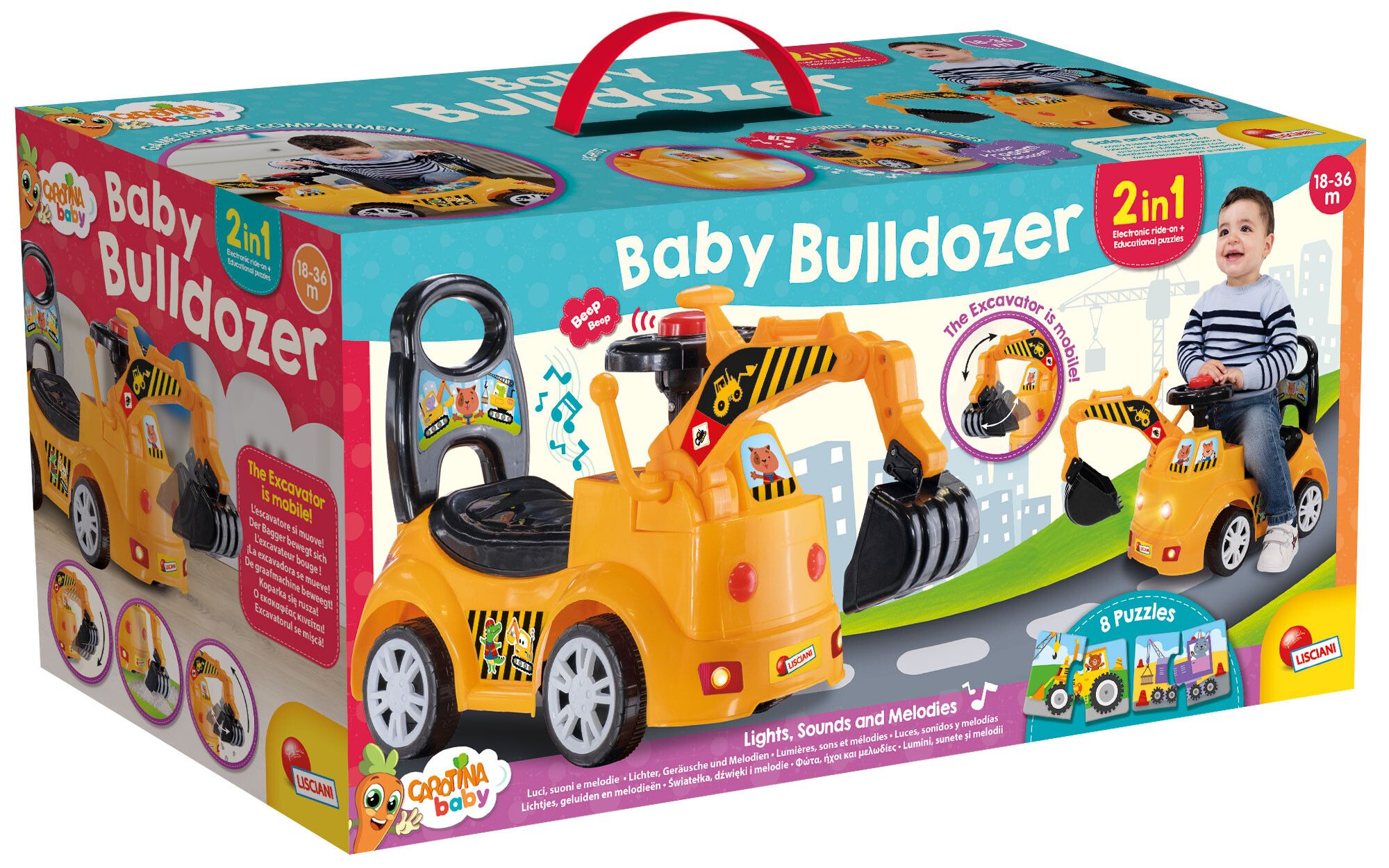 Carotina ride on bulldozer - LISCIANI