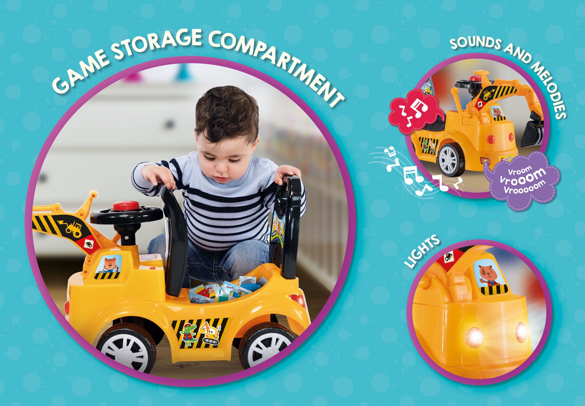 Carotina ride on bulldozer - LISCIANI