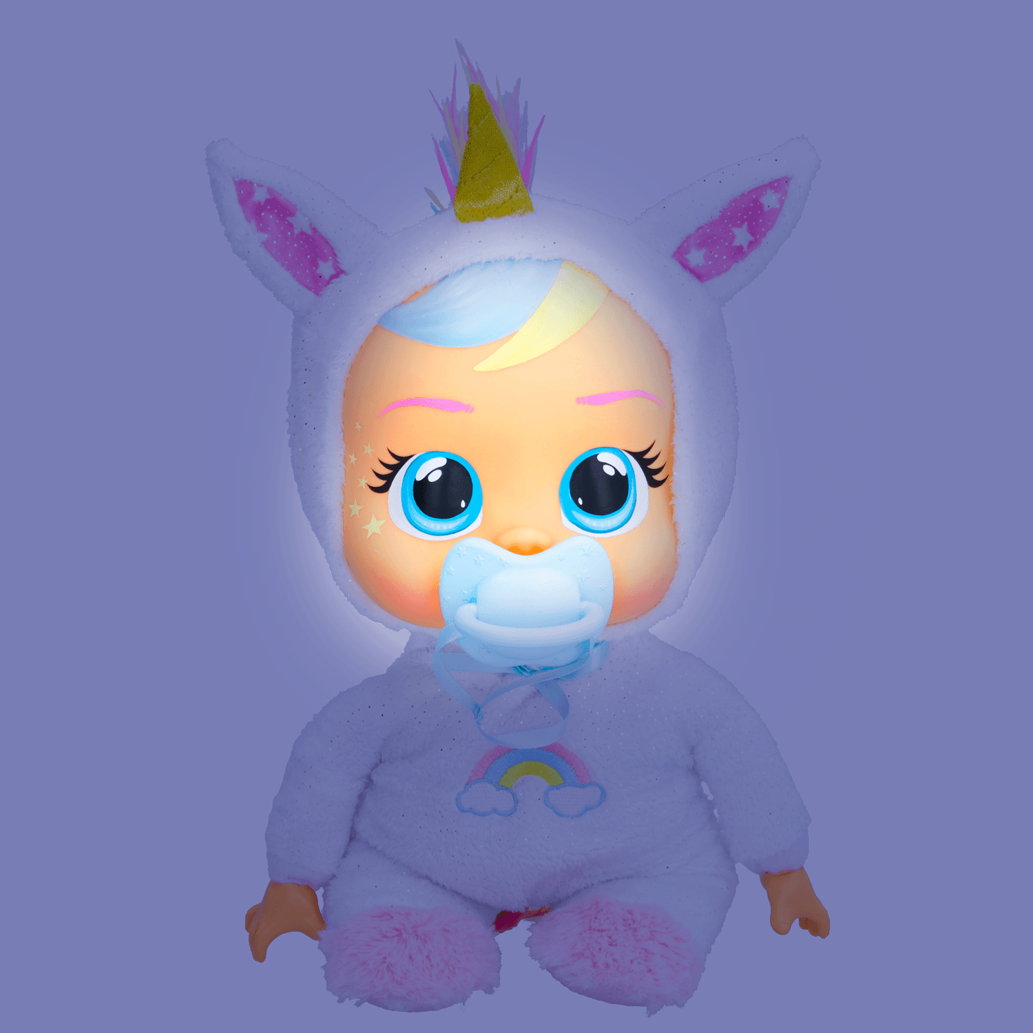 Cry babies goodnight dreamy, bambola per la nanna, piange lacrime luminose e suona dolci ninna nanne - CRY BABIES