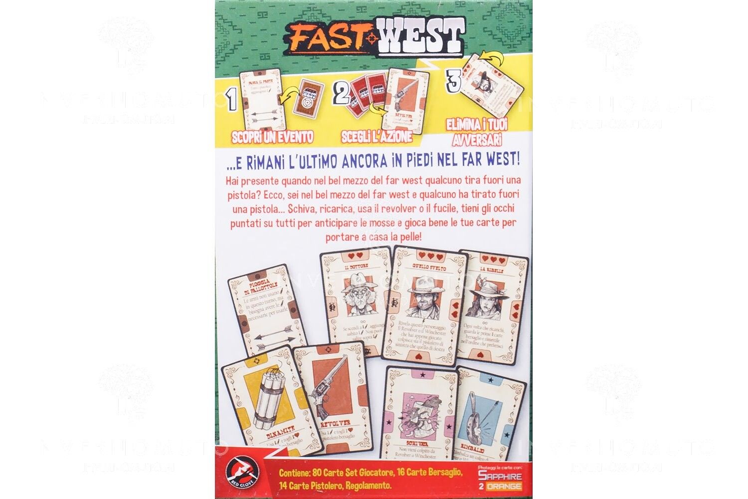 Fast west - gioco da tavolo italiano - NRG