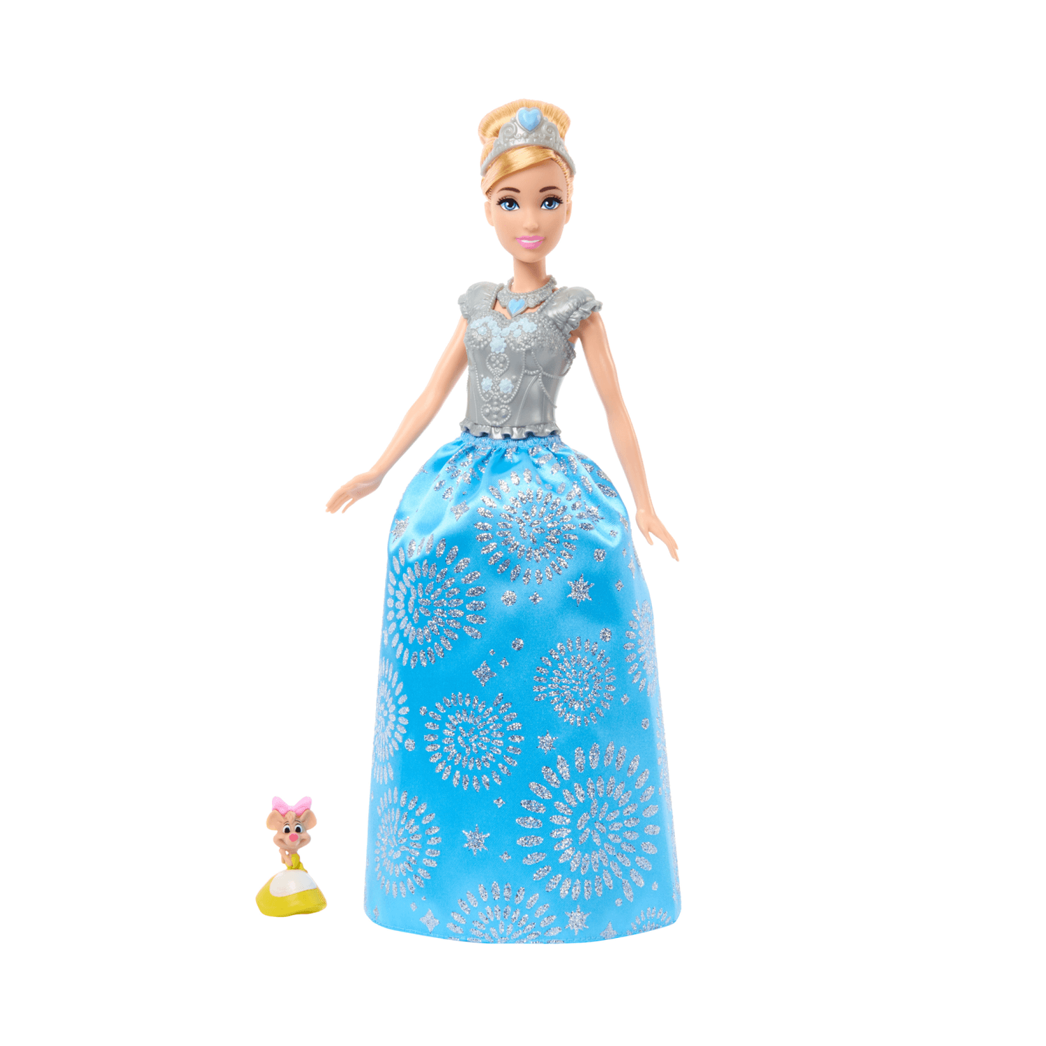 Disney princess - cenerentola royal fashion reveal, bambola con mini personaggio, 12 abiti e accessori a sorpresa inclusi, ispirati ai film disney, 3+ anni, hmk53 - DISNEY PRINCESS
