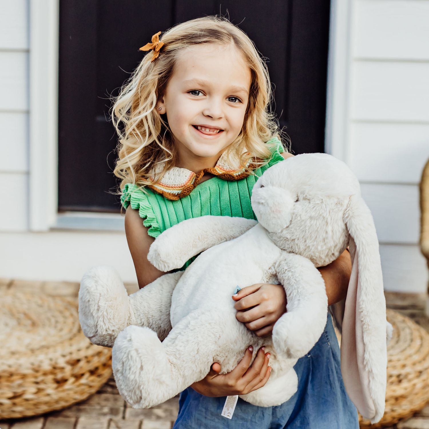 Peluche big nibble cream bunny 50 cm - Bunnies By The Bay