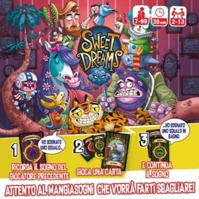 Sweet dreams gioco da tavolo in italiano party game red glove età 7+ - NRG