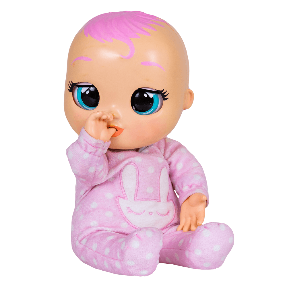 Cry babies newborn coney, bambola interattiva di una vera neonata, mangia, piange e si calma e ride solo con te, grazie al braccialetto elettronico - CRY BABIES
