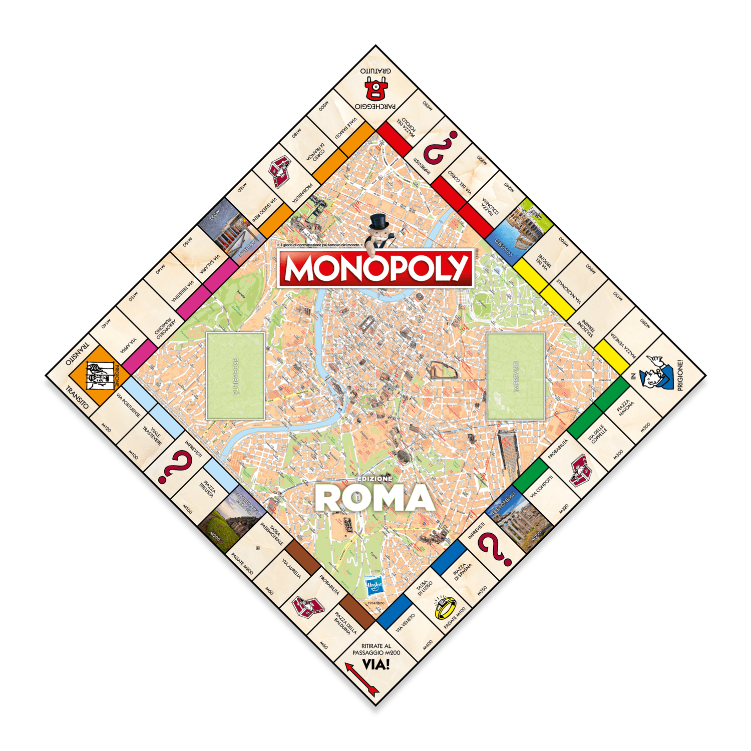 Winning moves monopoly - edizione roma (edizione quadrata) - MONOPOLY