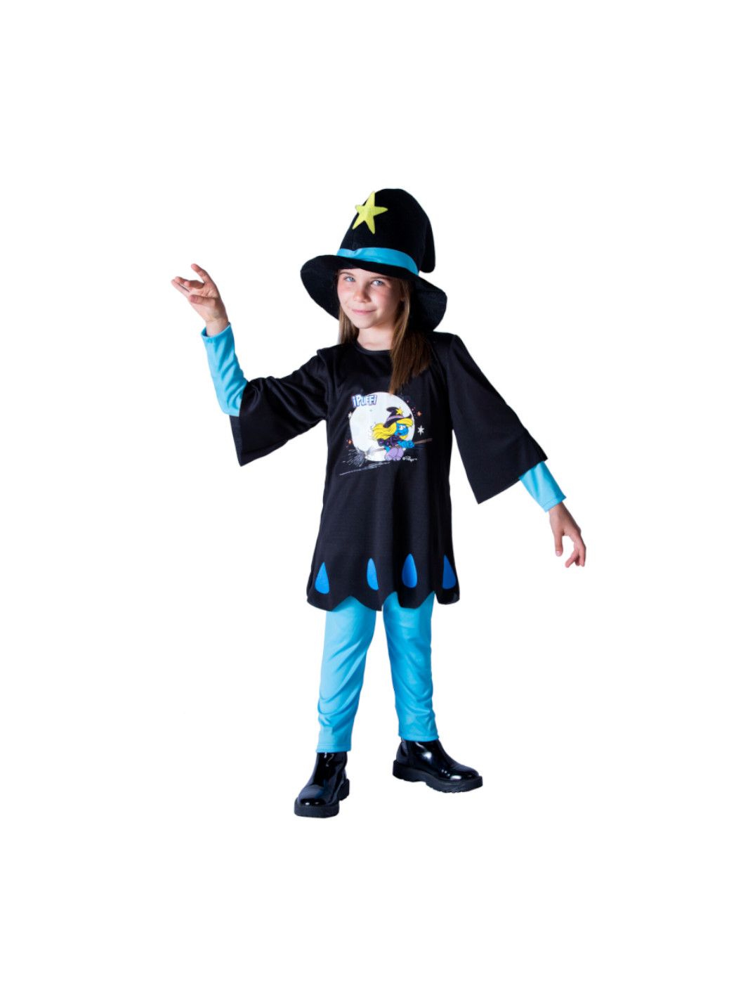 Costume puffetta  halloween con maschera di puffetta - 