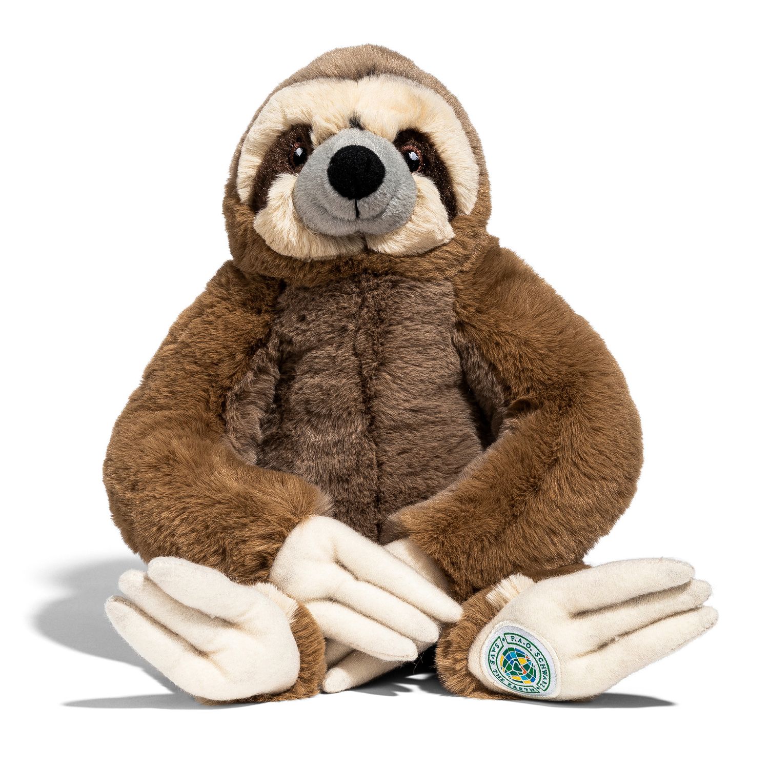 Bradipo di peluche 25 cm 100% da plastica riciclata - FAO Schwarz
