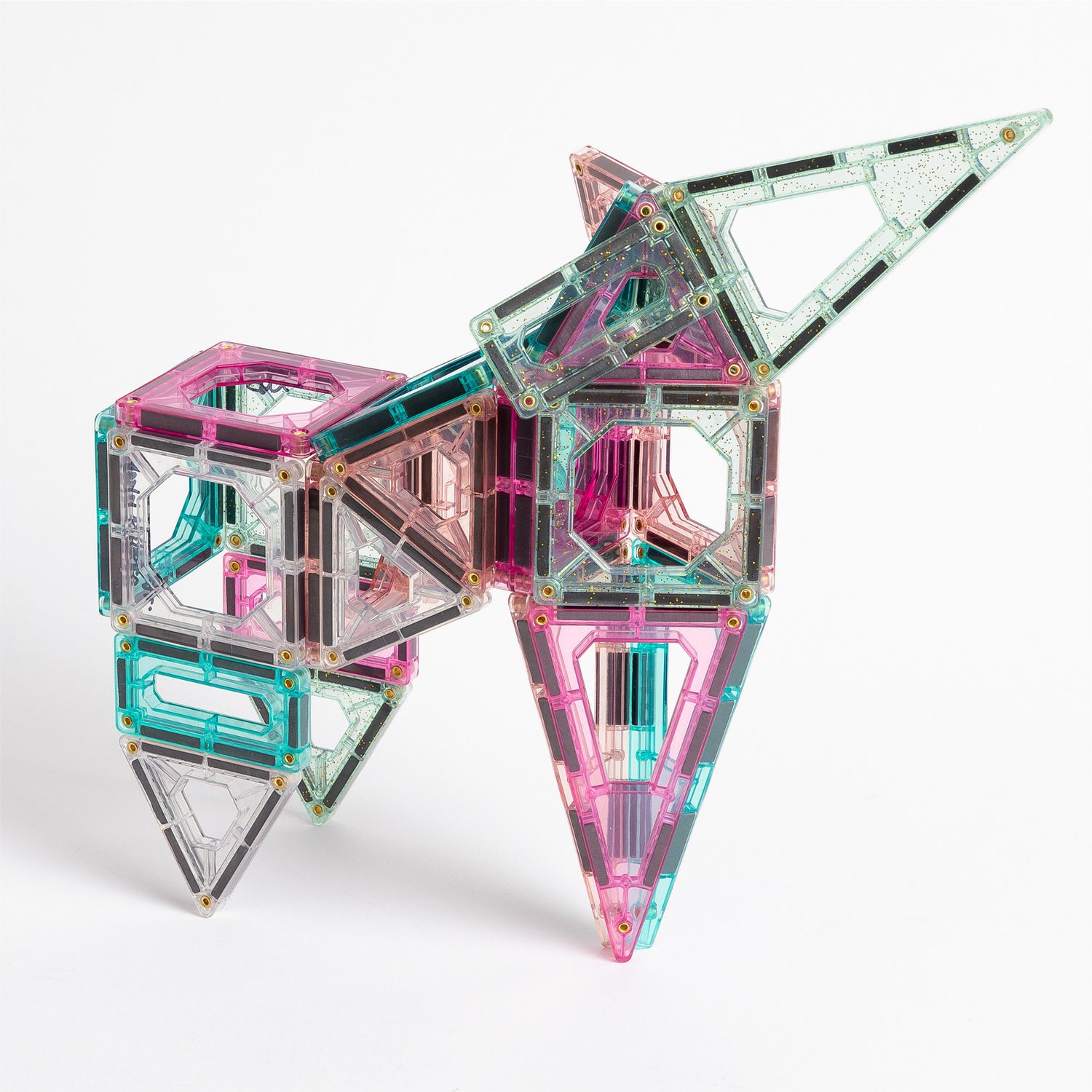 Set costruzioni magnetiche rosa da 43 pezzi fao schwarz - FAO Schwarz