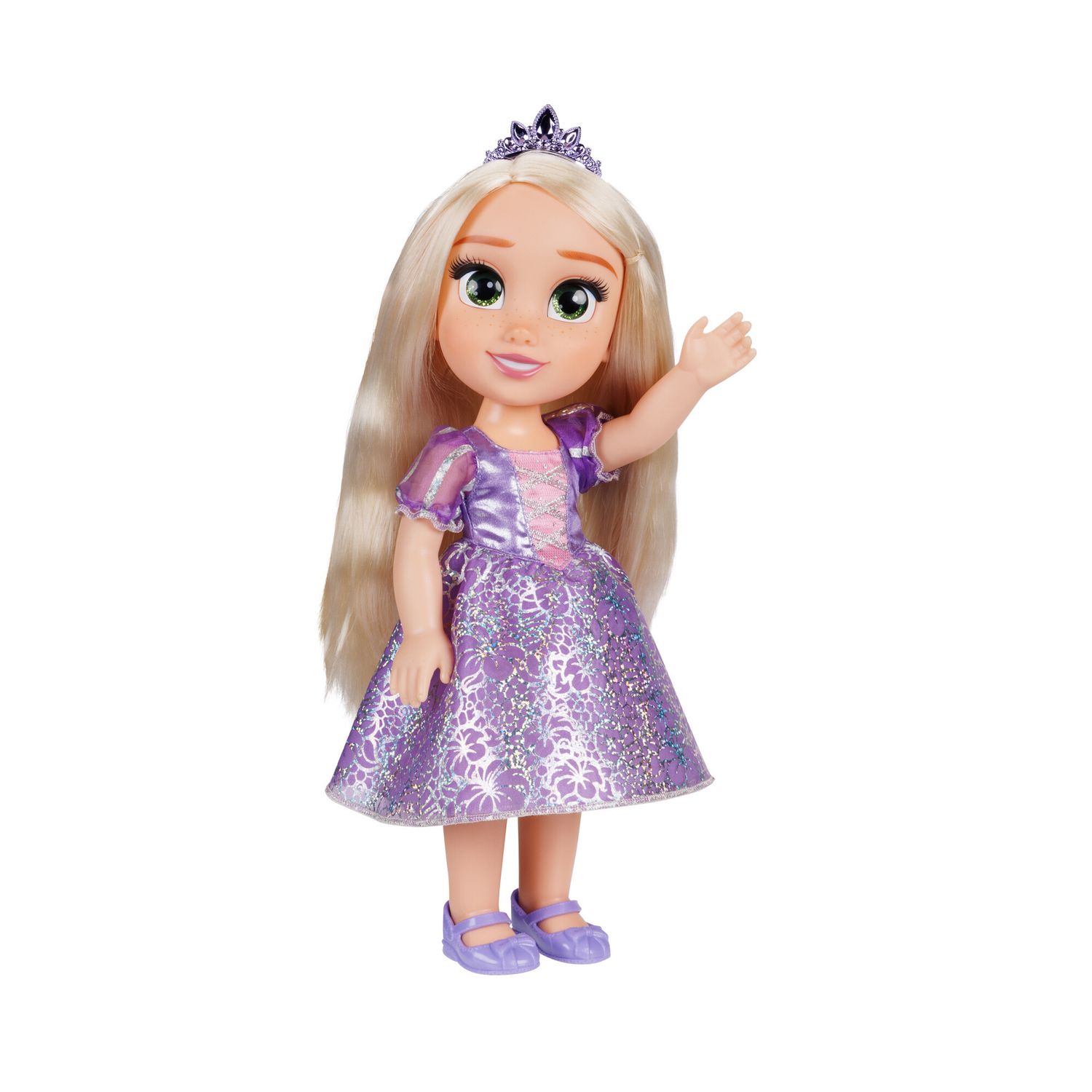Disney princess bambola da 38 cm di rapunzel con occhi scintillanti! - DISNEY PRINCESS, Disney
