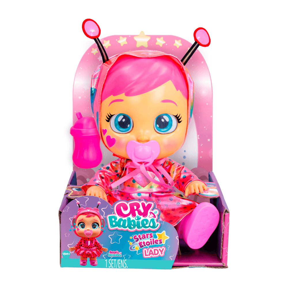 Cry babies stars lady, bambola elettronica che piange lacrime vere che illuminano le stelline nei suoi occhi! - CRY BABIES