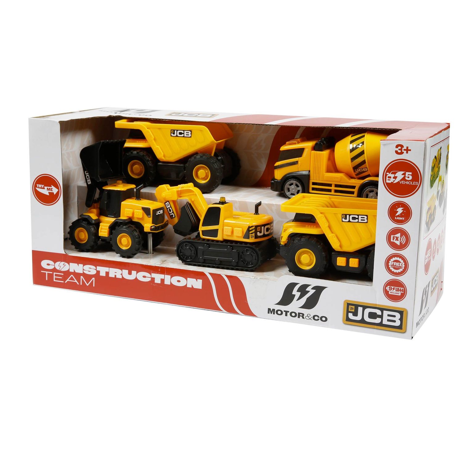 Jcb construction team 5pcs - MOTOR & CO.