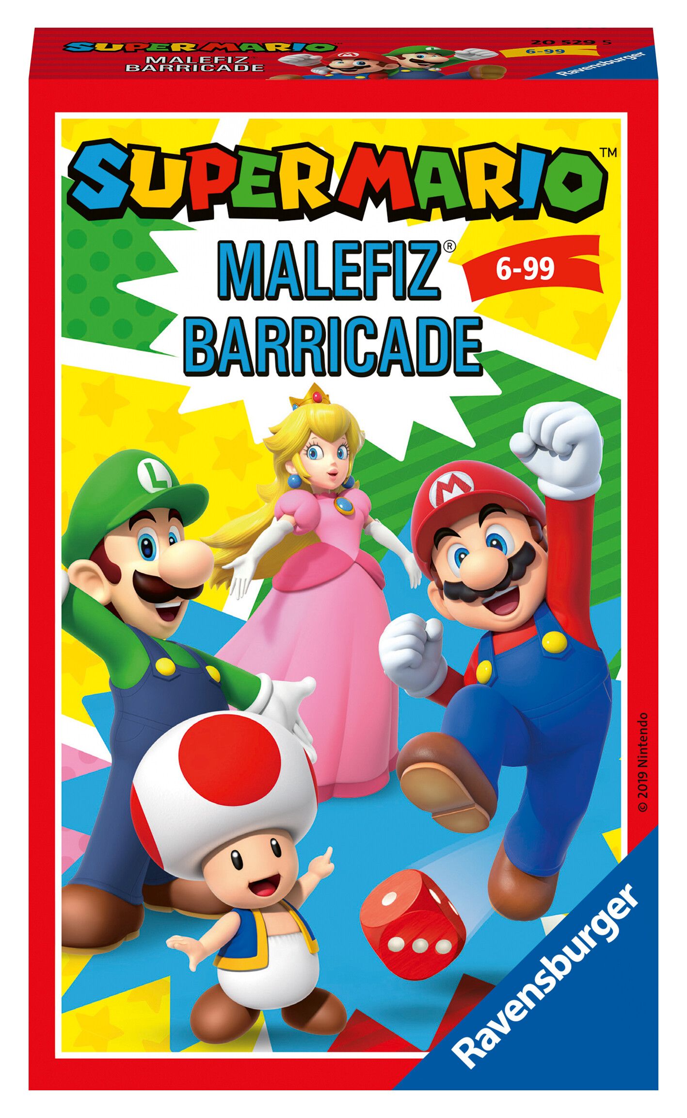 Ravensburger - super mario travel, gioco da tavolo tascabile, 2-4 giocatori, 6+ anni - RAVENSBURGER, Super Mario