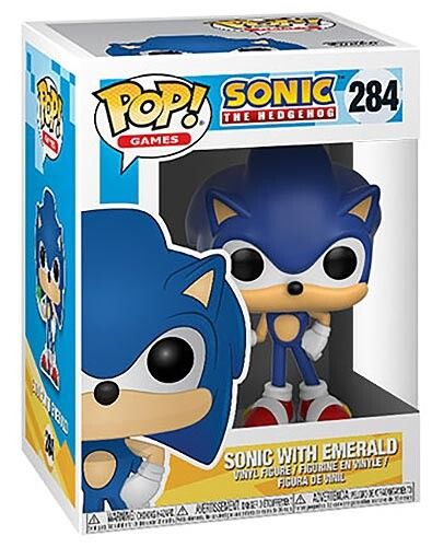 Funko pop sonic the hedgehog sonic w/emerald 284 - FUNKO POP!, Sonic