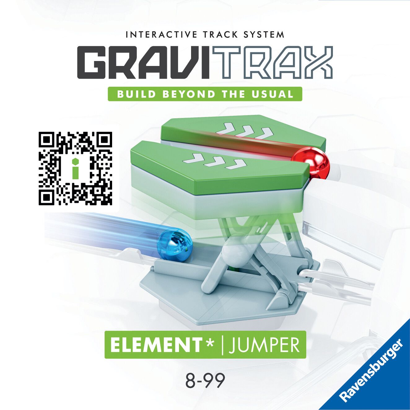 Ravensburger gravitrax jumper, gioco innovativo ed educativo stem, 8+ anni, accessorio - GRAVITRAX, RAVENSBURGER