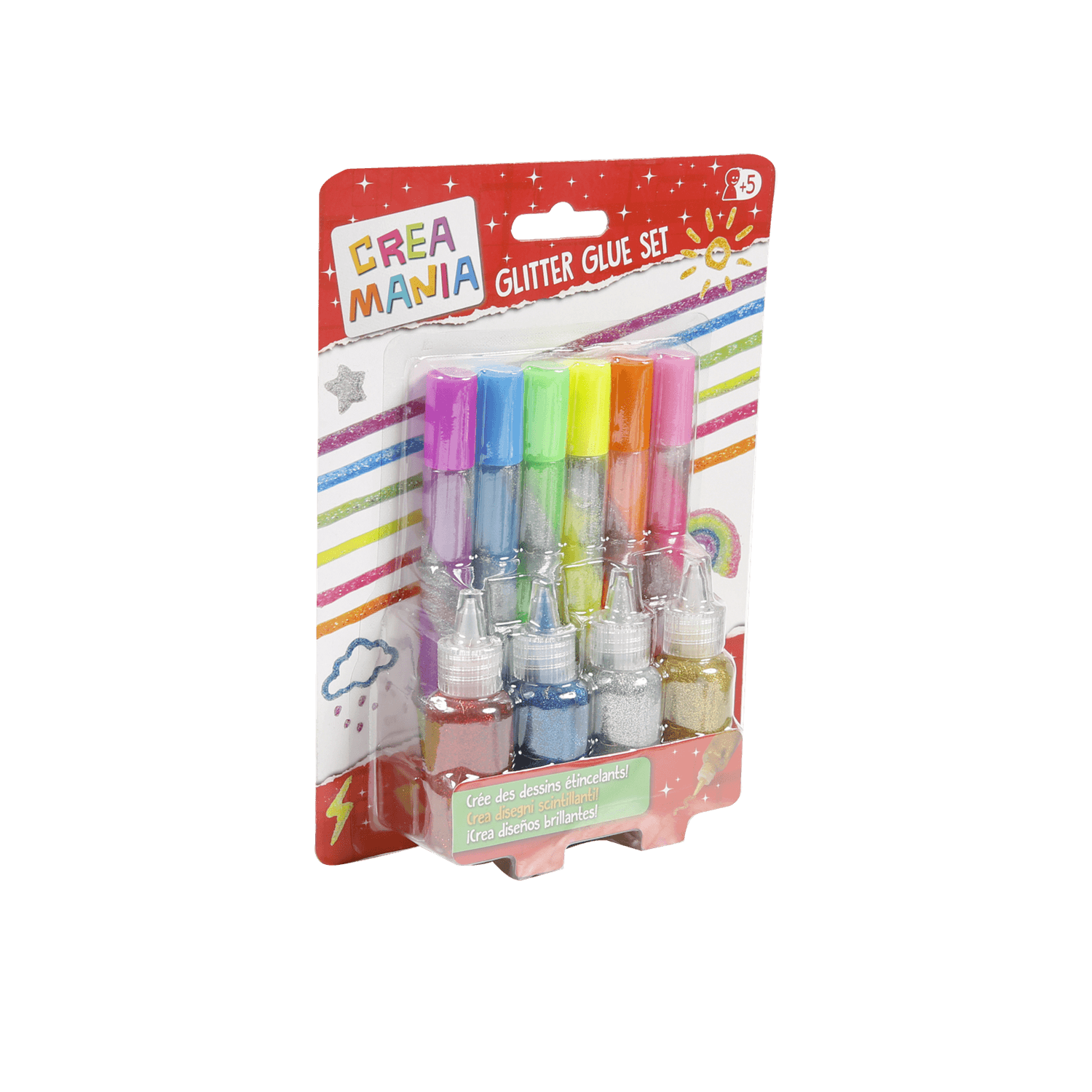 Glitter glue set - CREA MANIA