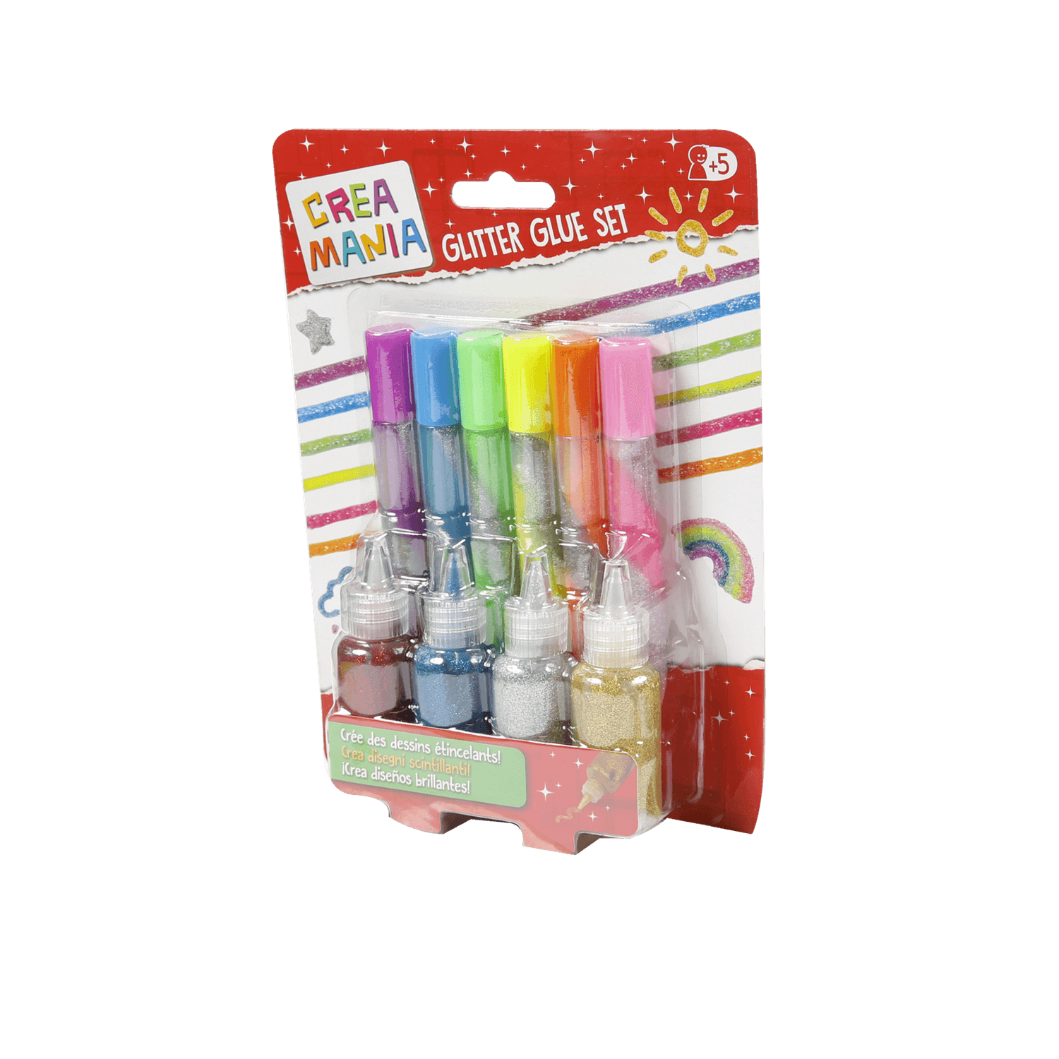 Glitter glue set - CREA MANIA