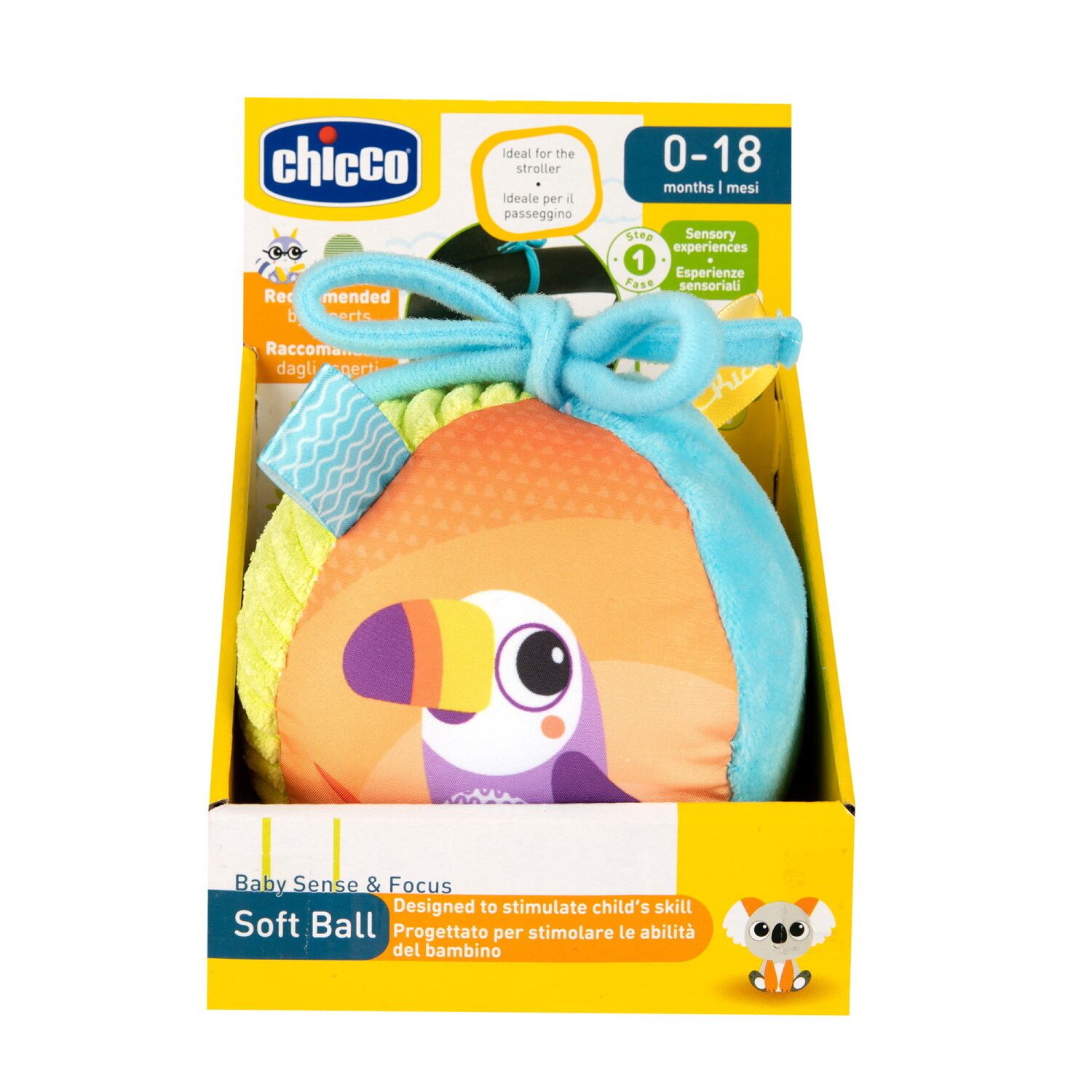 Chicco - palla soft,  0-18m, linea baby sense&focus - Chicco