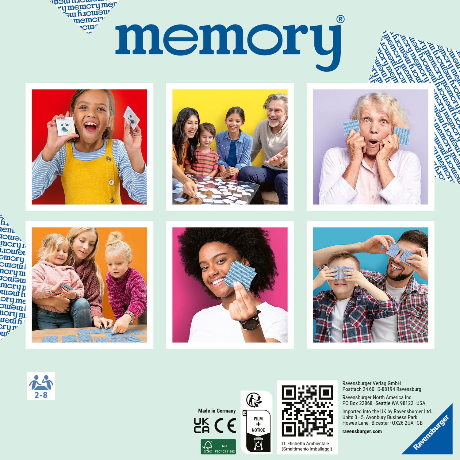 Ravensburger - memory® versione unicorns, 64 tessere, gioco da tavolo, 3+ anni - RAVENSBURGER