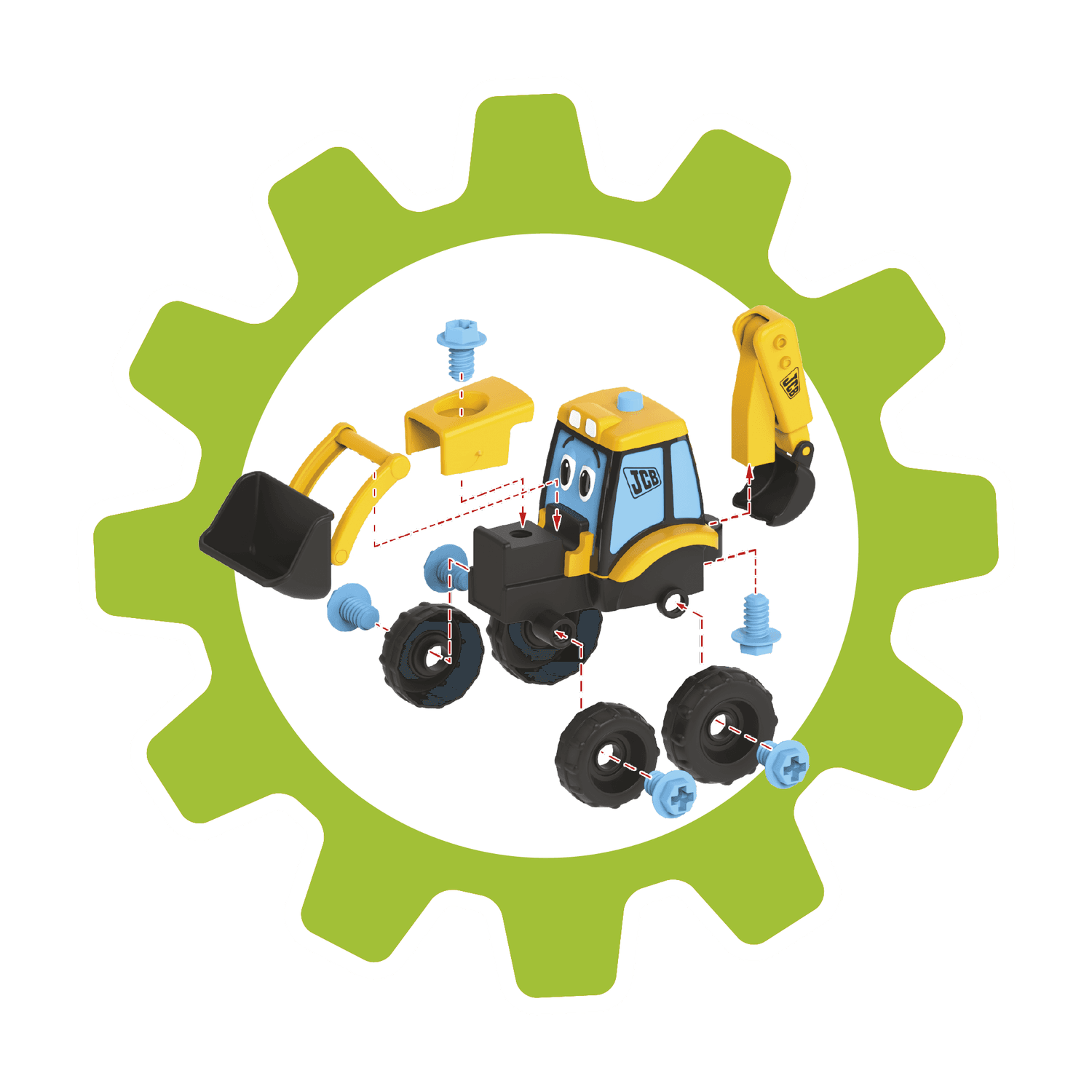 Escavatore jcb con trapano avvitatore - BABY SMILE