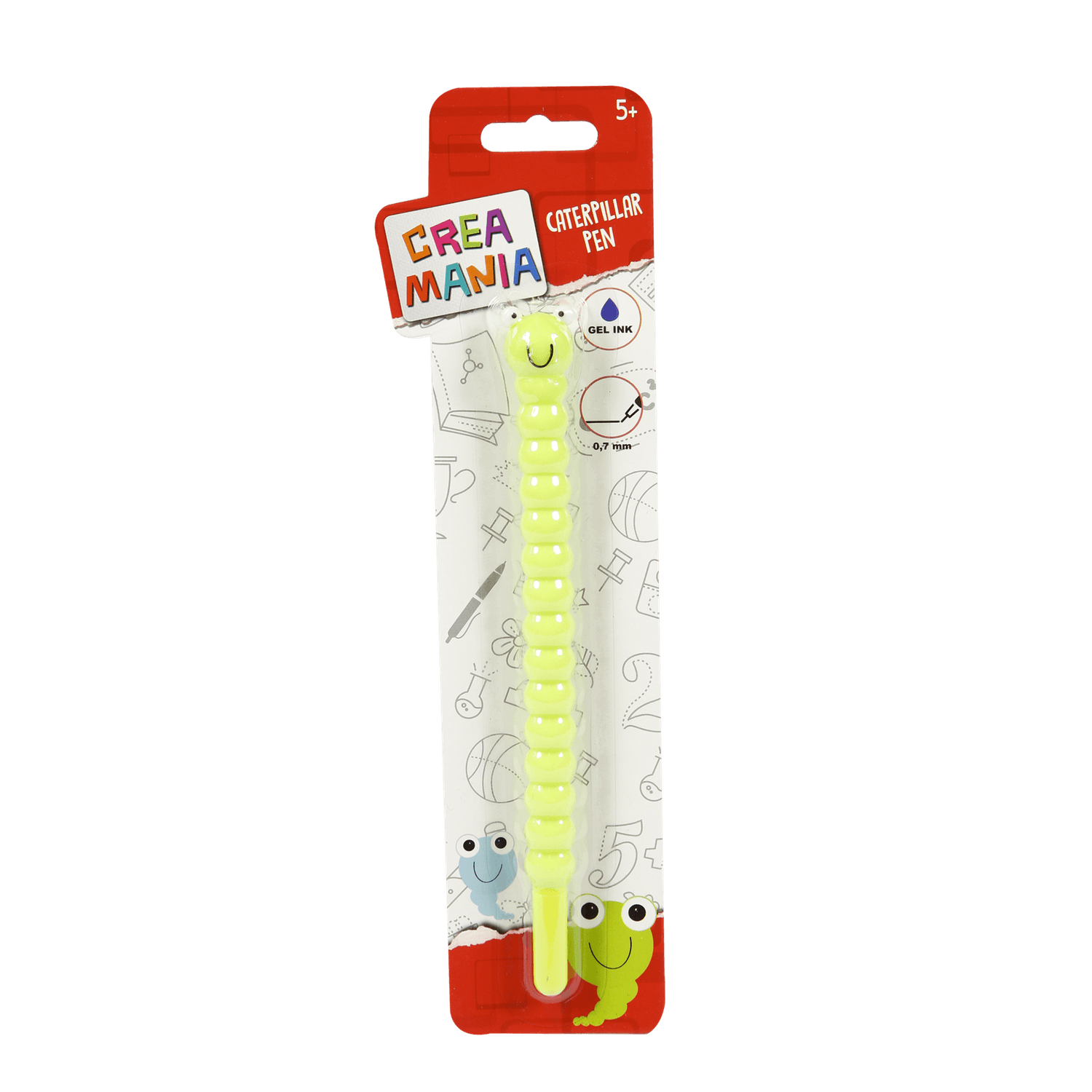 Caterpillar gel pen - CREA MANIA