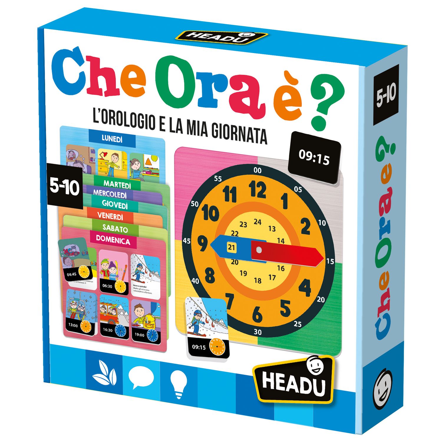 Che ora e'. new version.	l’orologio e la mia giornata.	made in italy - HEADU