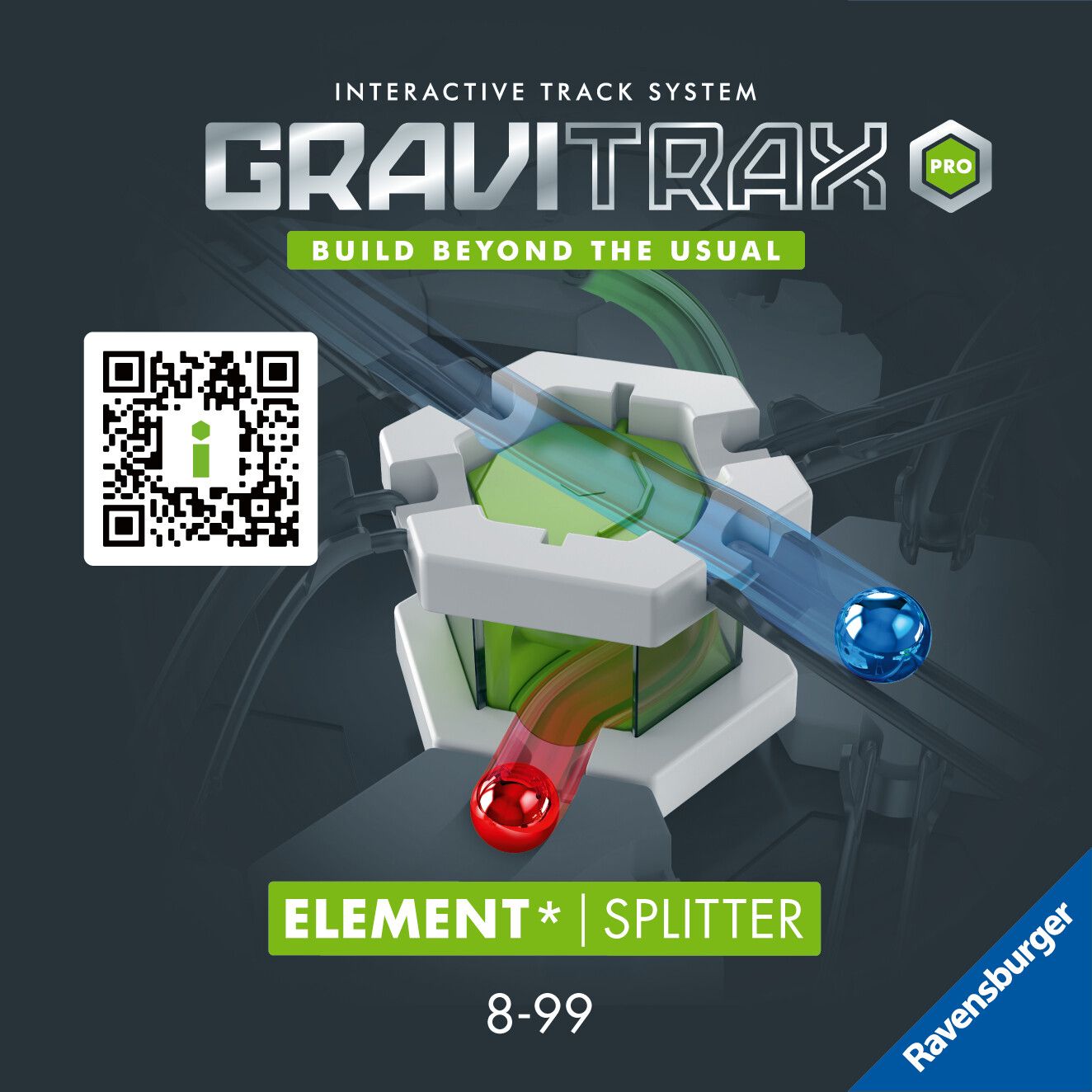 Ravensburger gravitrax pro splitter - svincolo, gioco innovativo ed educativo stem, 8+ anni, accessorio - GRAVITRAX, RAVENSBURGER