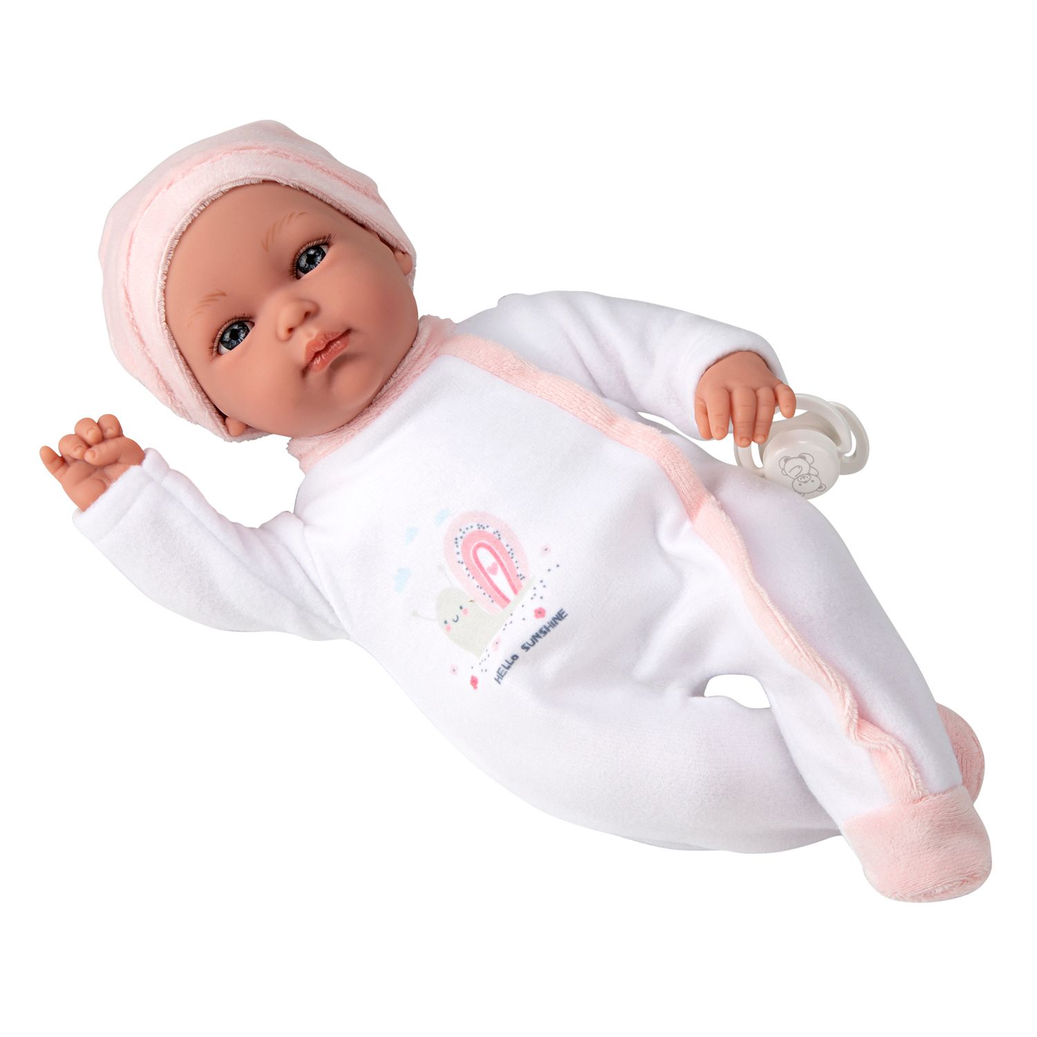 Bambola andy 33cm rosa - LOVE BEBÈ