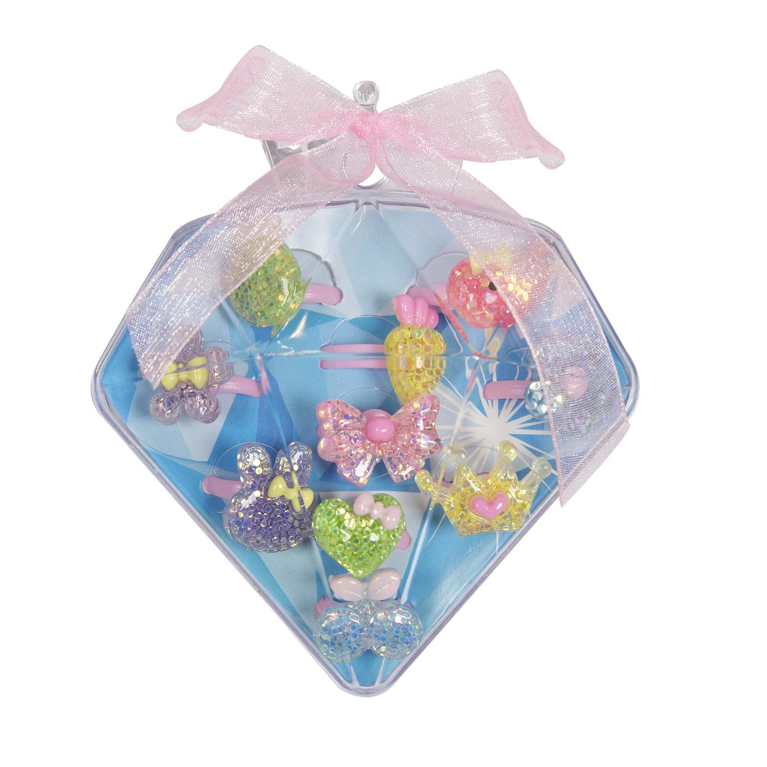 Set 10 anelli plastica - MISS FASHION