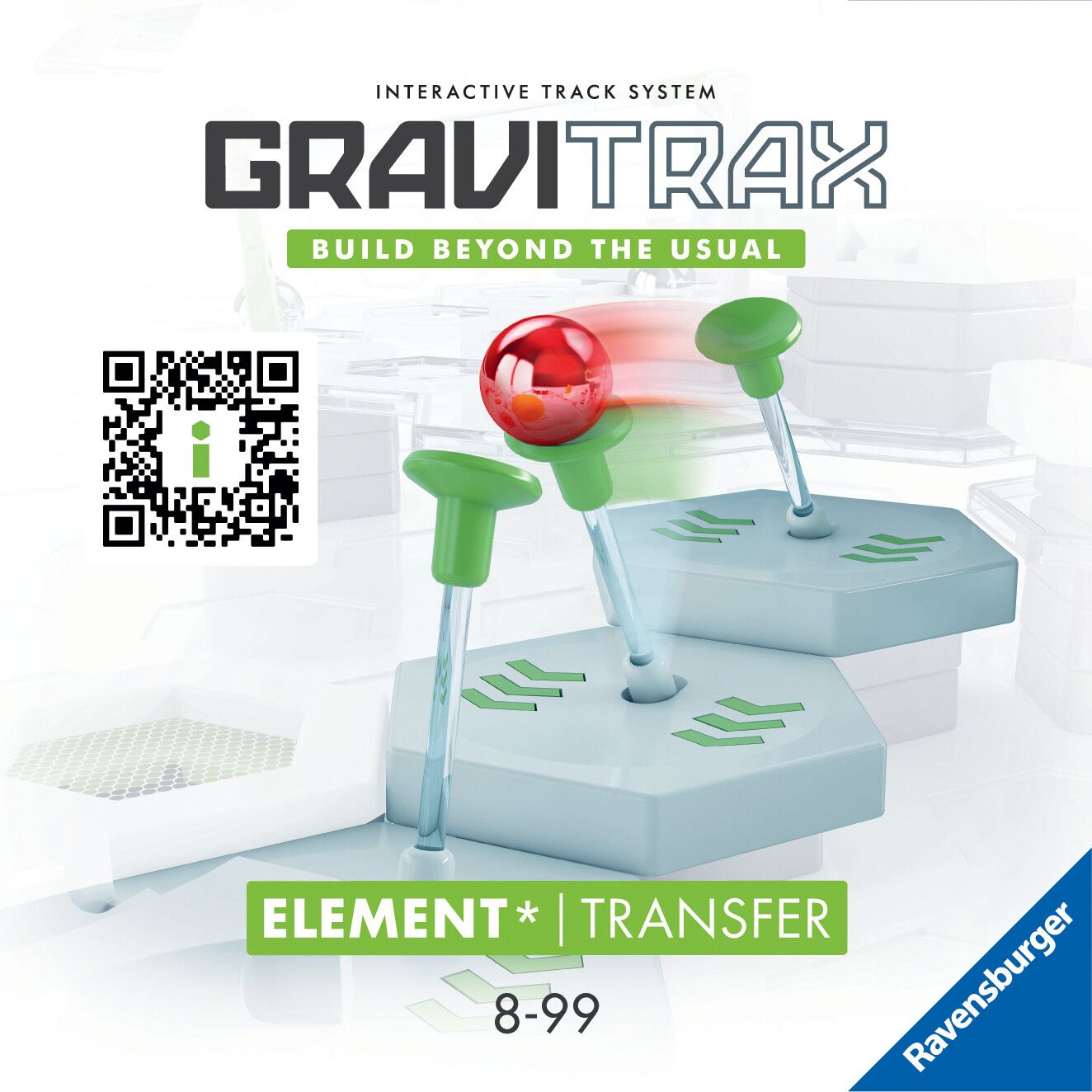 Ravensburger gravitrax transfer, gioco innovativo ed educativo stem, 8+ anni, accessorio - GRAVITRAX, RAVENSBURGER