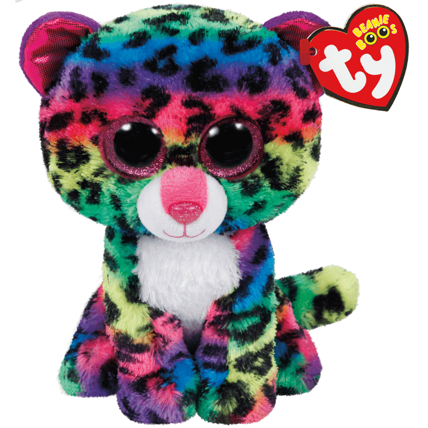 Ty – peluche – beanie boos – dotty – occhi glitter – il peluche con gli occhi grandi scintillanti – 15 cm – 37189 - TY