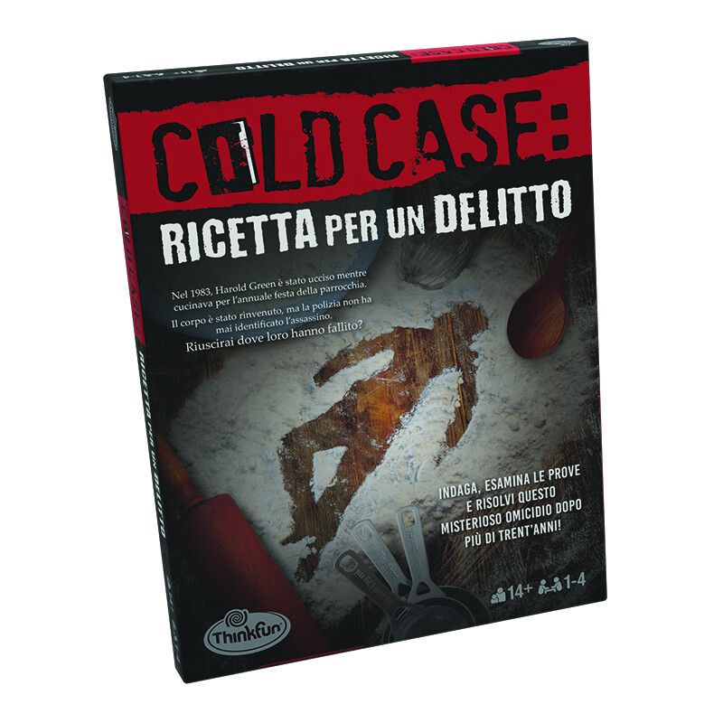 Thinkfun - cold case 2: ricetta per un delitto, gioco di logica e indagine per adulti, 1-4 giocatori, età 14+ anni - RAVENSBURGER