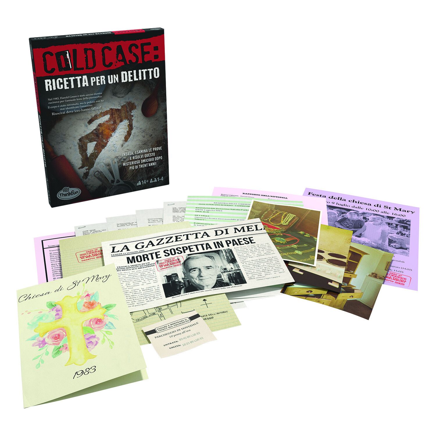 Thinkfun - cold case 2: ricetta per un delitto, gioco di logica e indagine per adulti, 1-4 giocatori, età 14+ anni - RAVENSBURGER