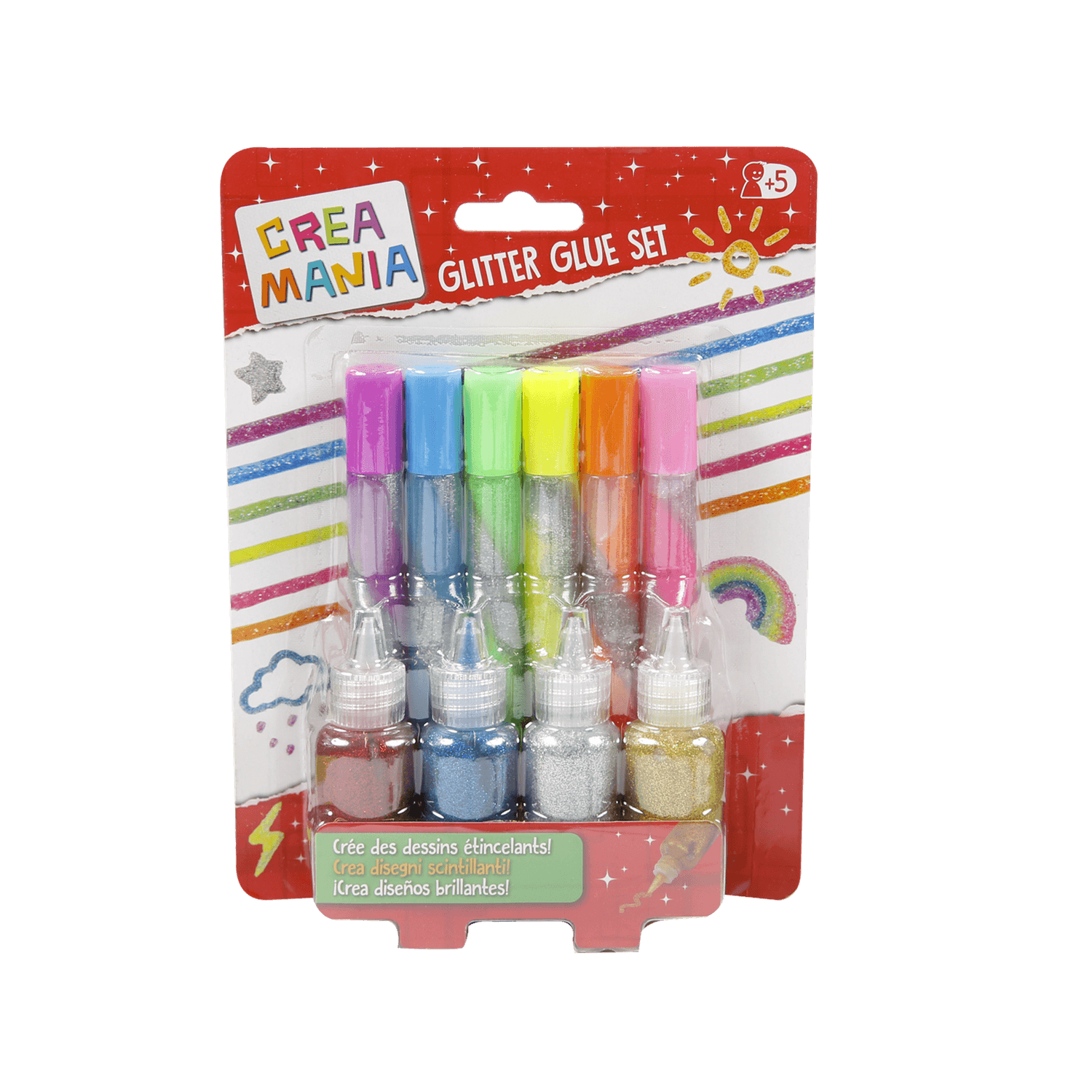 Glitter glue set - CREA MANIA