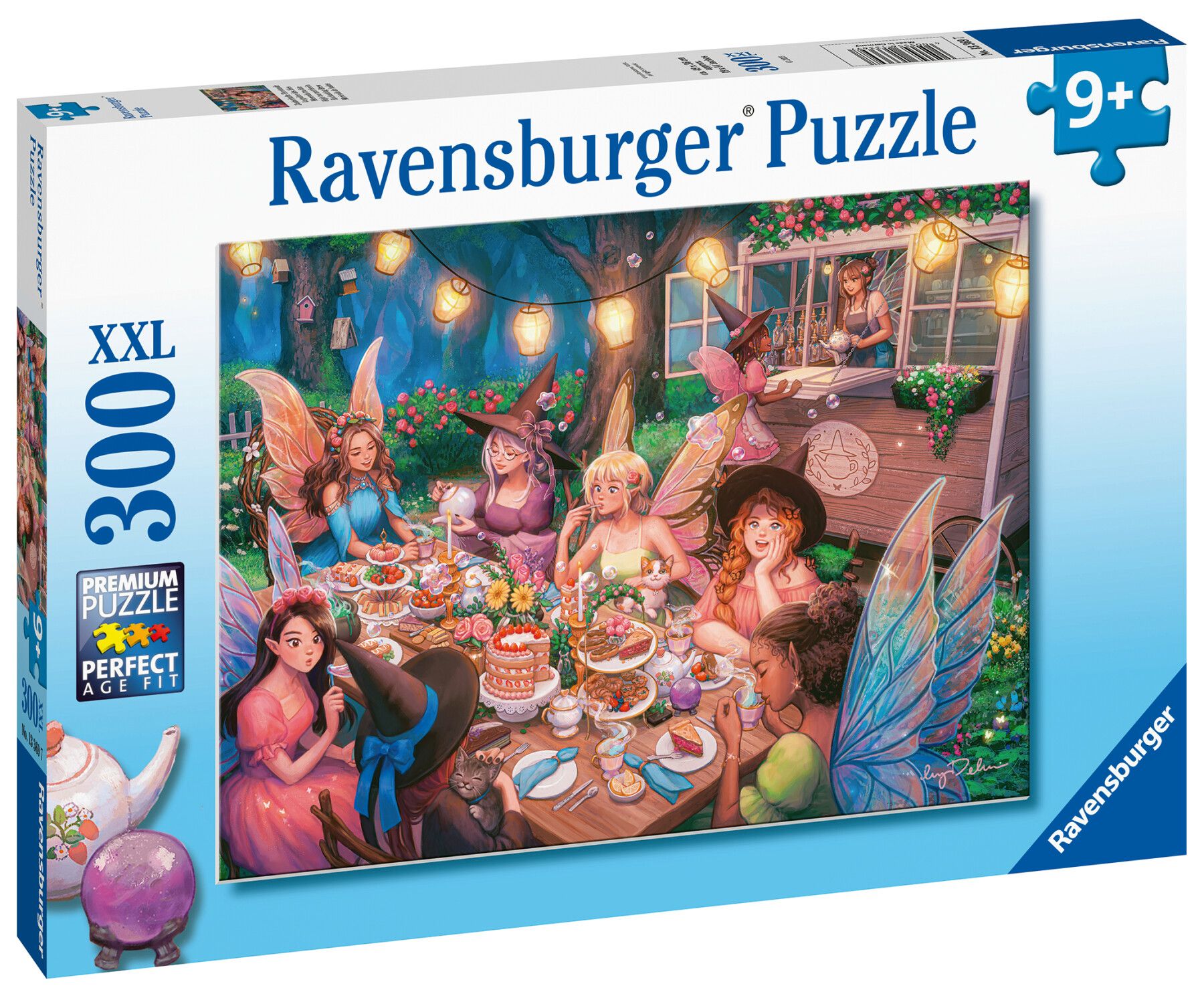 Ravensburger - puzzle merenda tra fate, 300 pezzi xxl, età raccomandata 9+ anni - RAVENSBURGER
