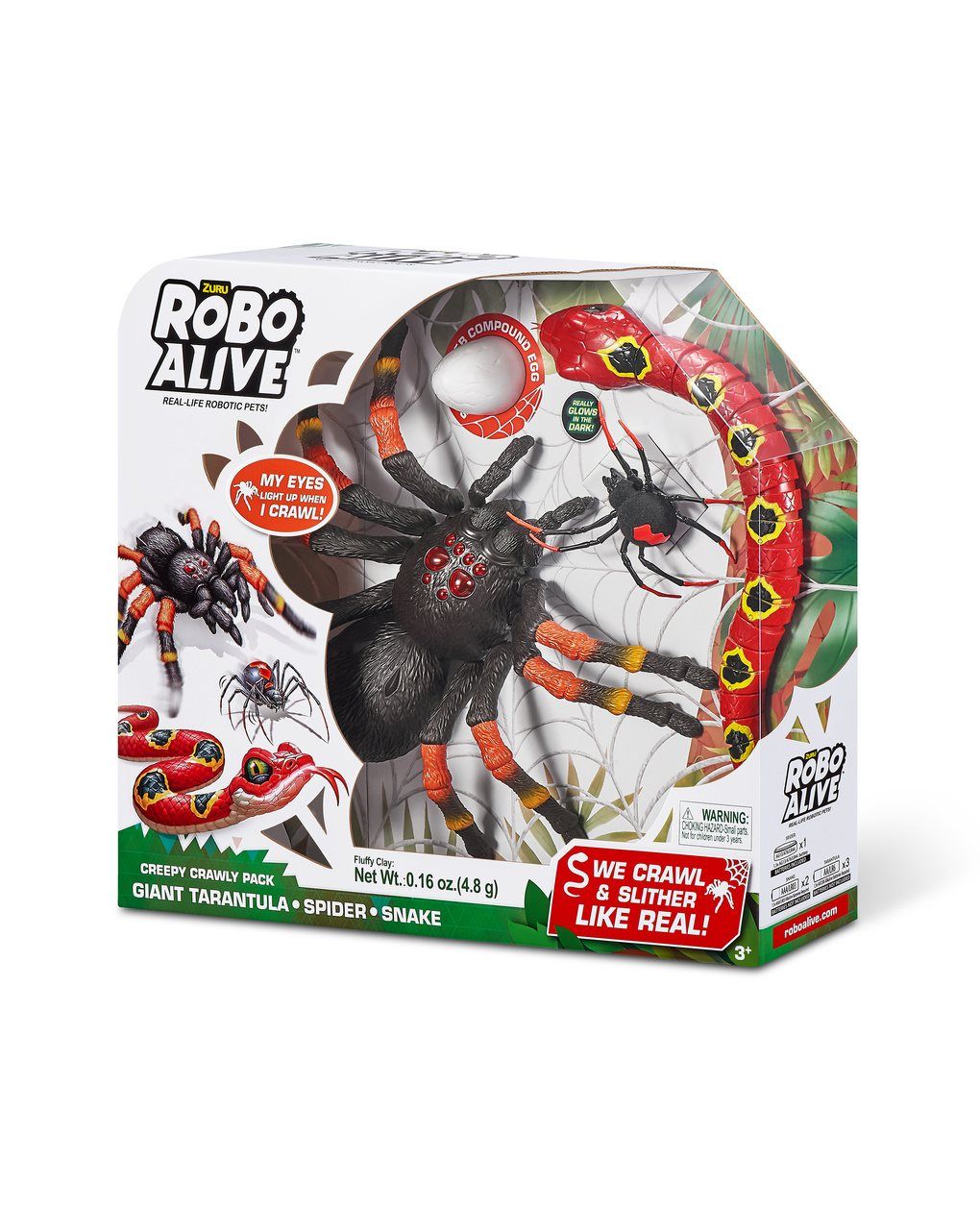 Creepy set - tarantula, snake, small spider - SUPERSTAR