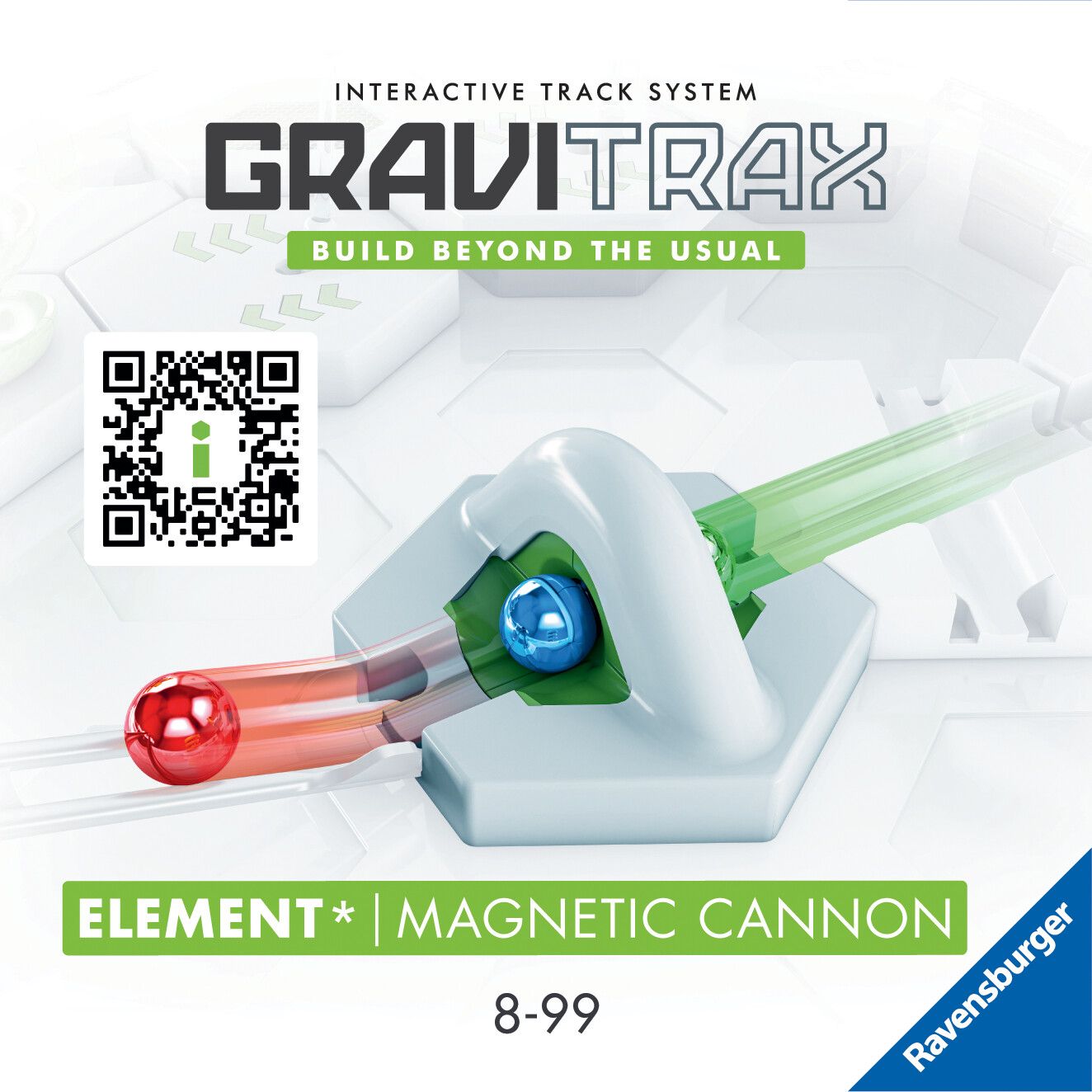 Ravensburger gravitrax magnetic cannon, gioco innovativo ed educativo stem, 8+ anni, accessorio - GRAVITRAX, RAVENSBURGER
