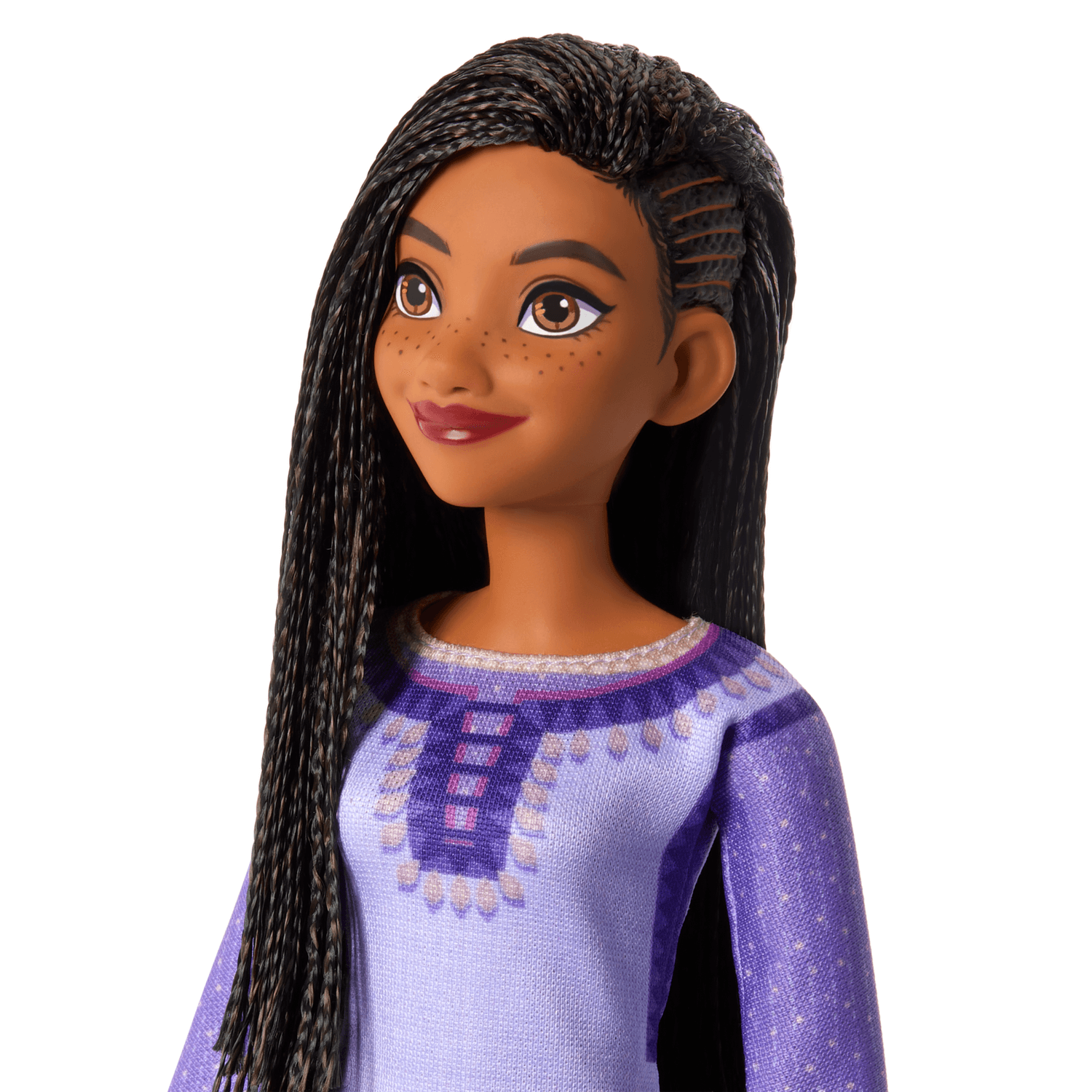 Disney wish asha di rosas, bambola snodata con capelli intrecciati e accessori - DISNEY PRINCESS, Disney, WISH