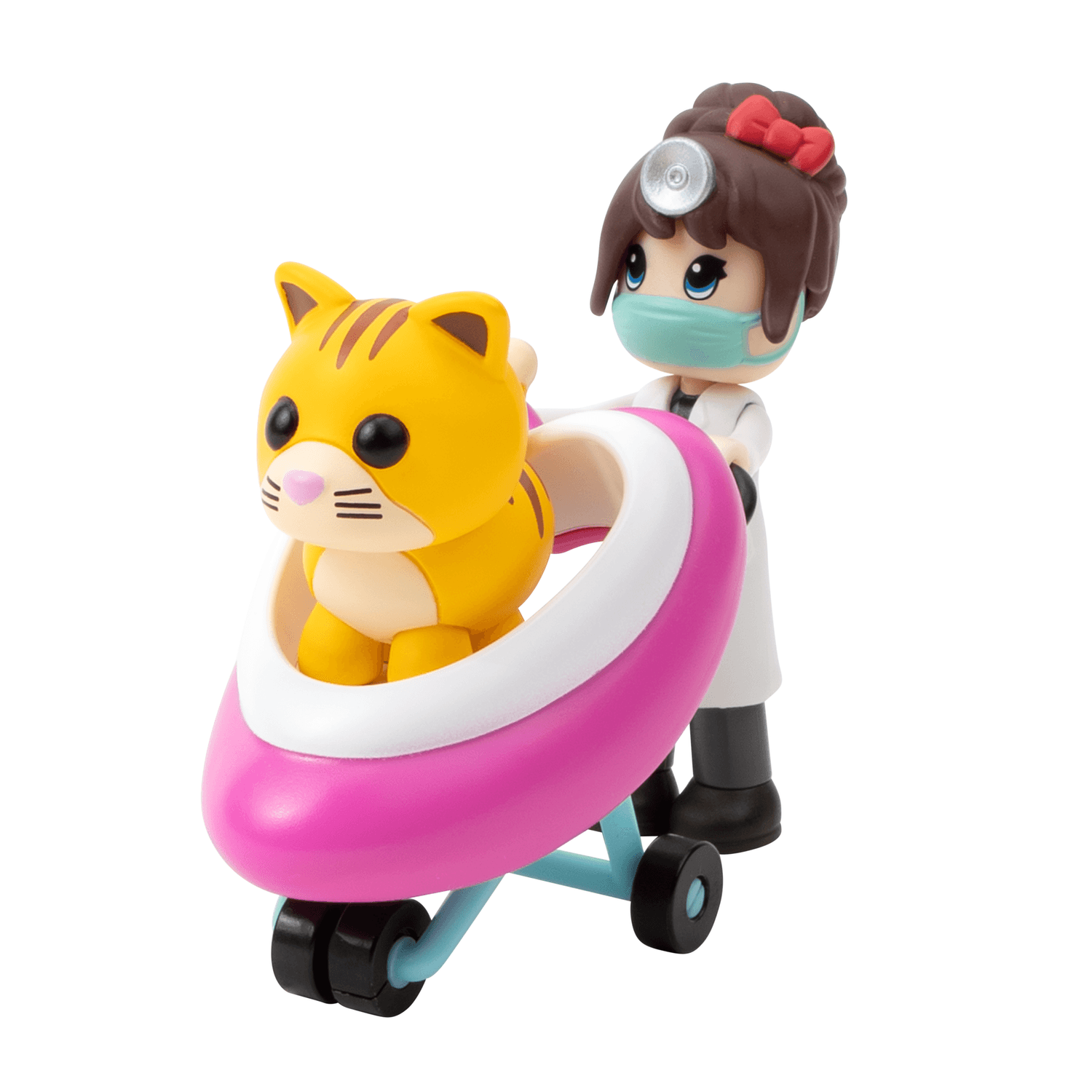 Adopt me! cuccioli da amare! dottoressa heart, cucciolo e accessorio - 