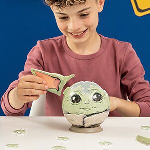 Ravensburger - 3d puzzle grogu con le orecchie, 72 pezzi, 6+ anni - RAVENSBURGER 3D PUZZLE, Star Wars