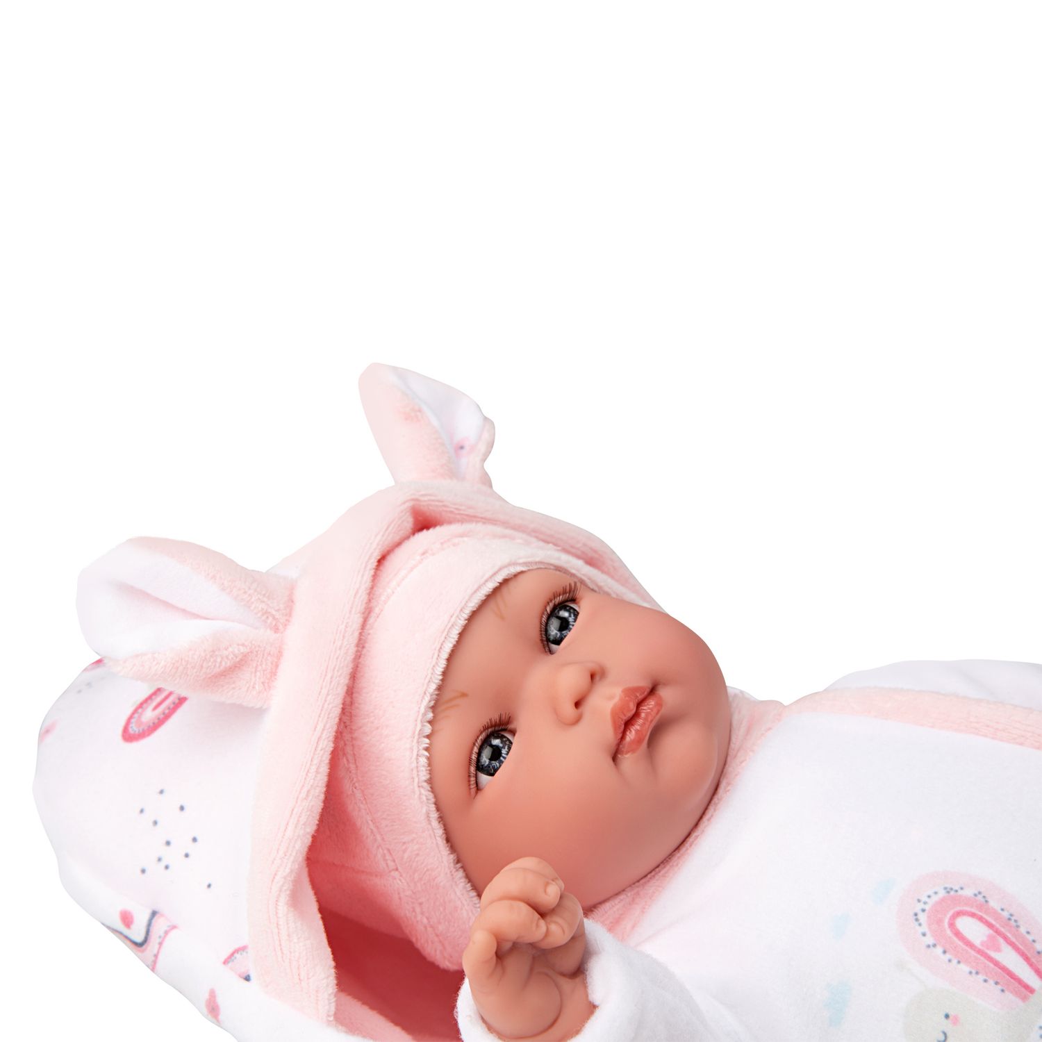 Bambola andy 33cm rosa - LOVE BEBÈ