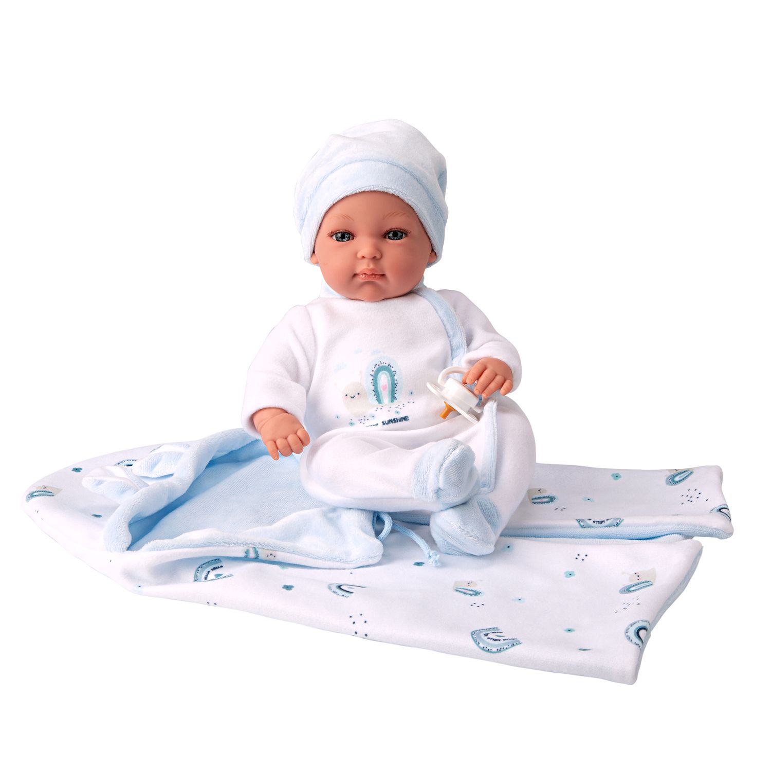 Bambola andy 33cm blu - LOVE BEBÈ