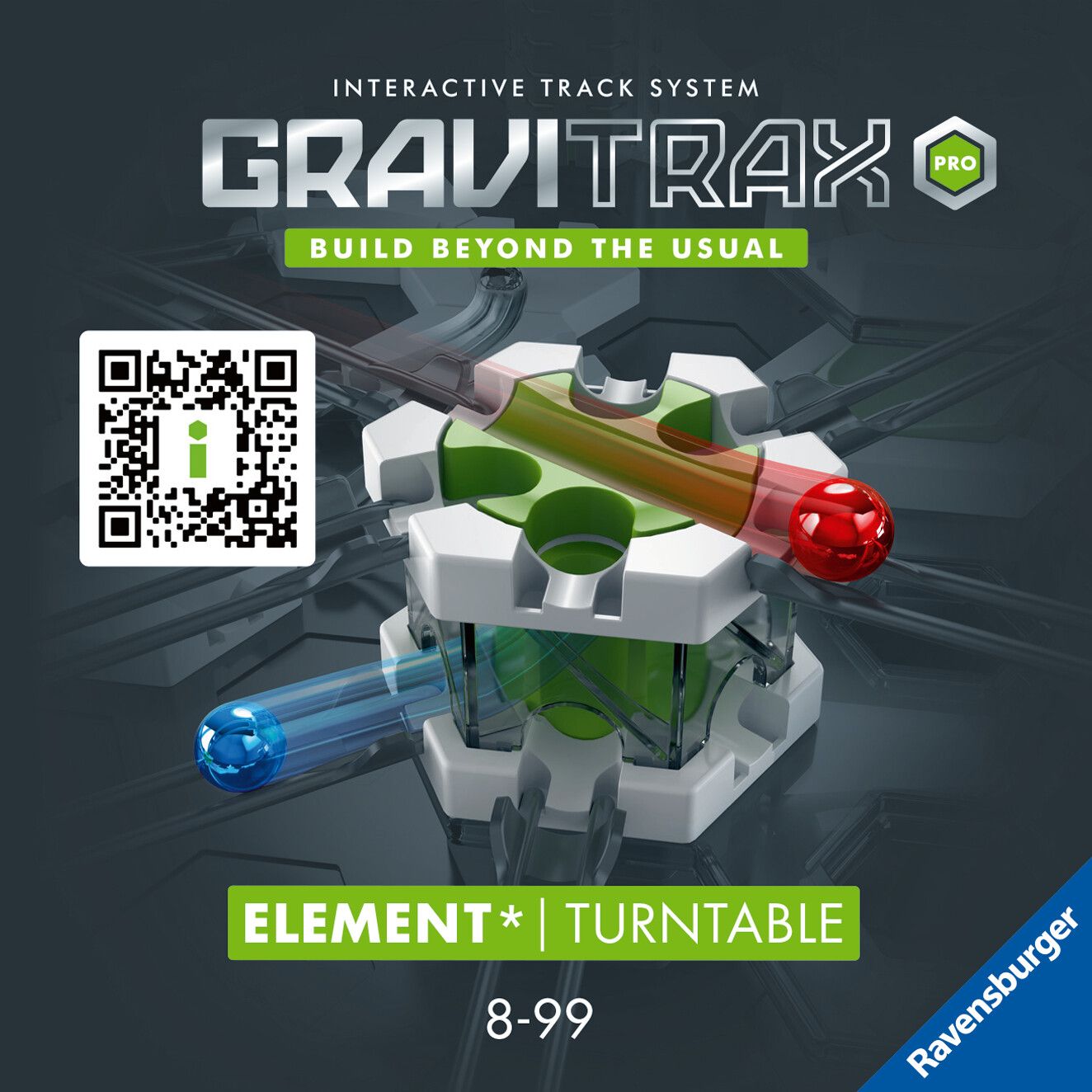 Ravensburger gravitrax professional turntable - cambiadirezione, gioco innovativo ed educativo stem, 8+ anni, accessorio - GRAVITRAX, RAVENSBURGER