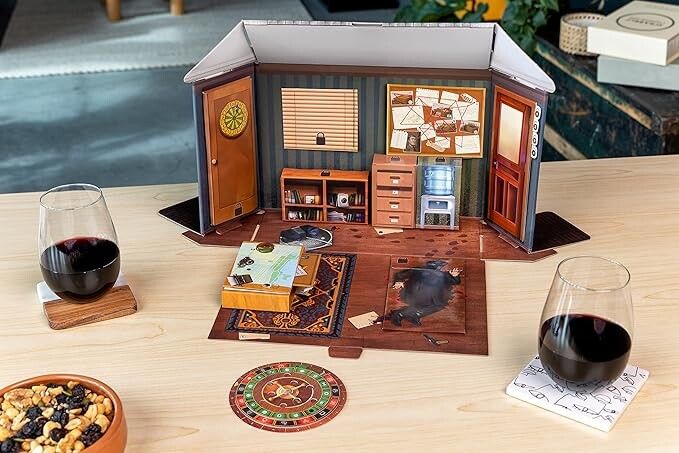 Thinkfun - escape the room: omicidio di mafia, gioco di logica da tavolo per adulti, 13 giocatori, età 14+ anni - RAVENSBURGER