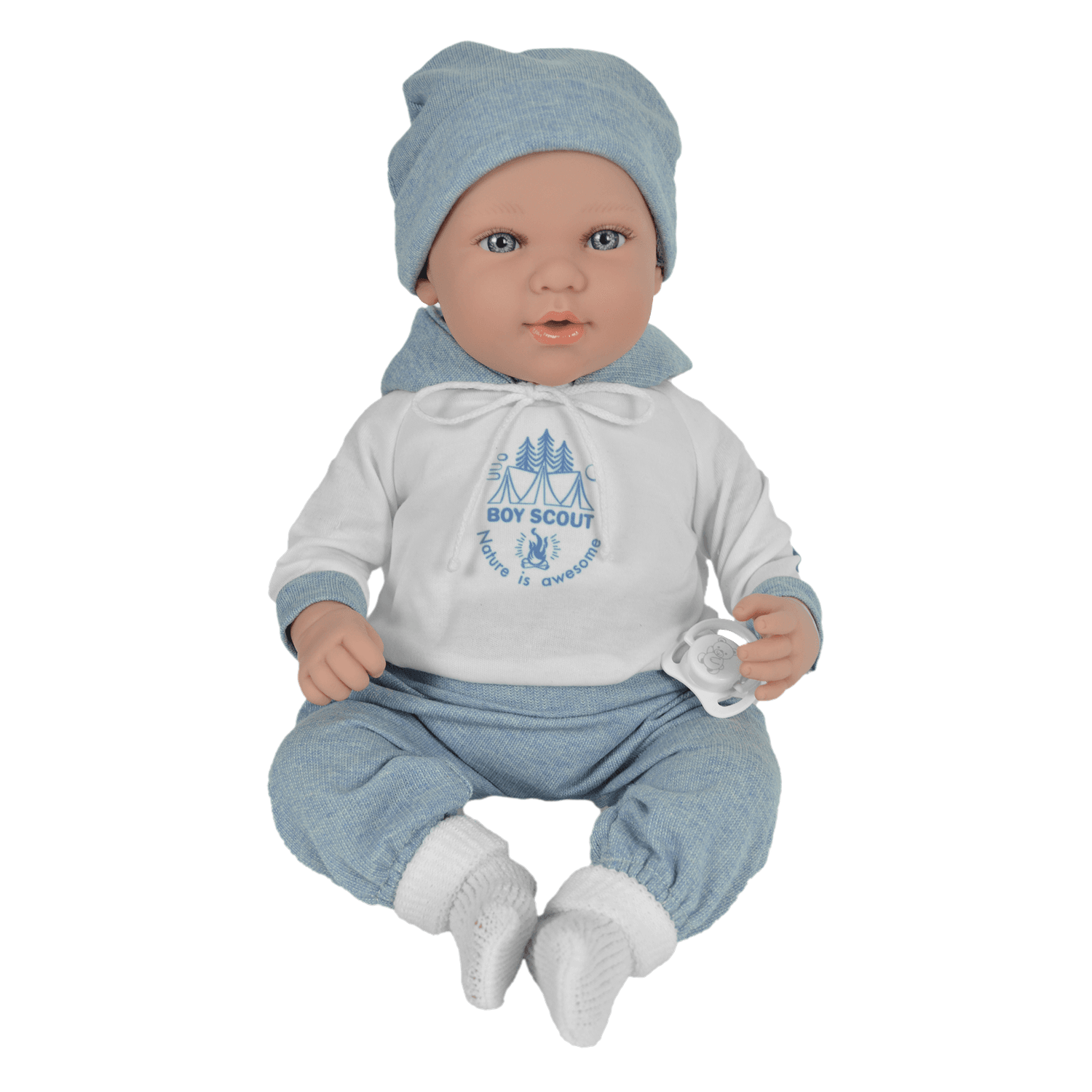 Bambola jordan - blu - 42cm - LOVE BEBÈ