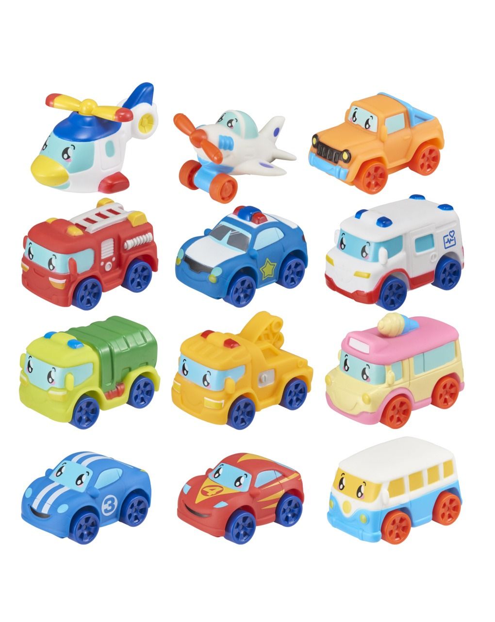 Veicoli in gomma - confezione veicolo singolo assortito - BABY SMILE