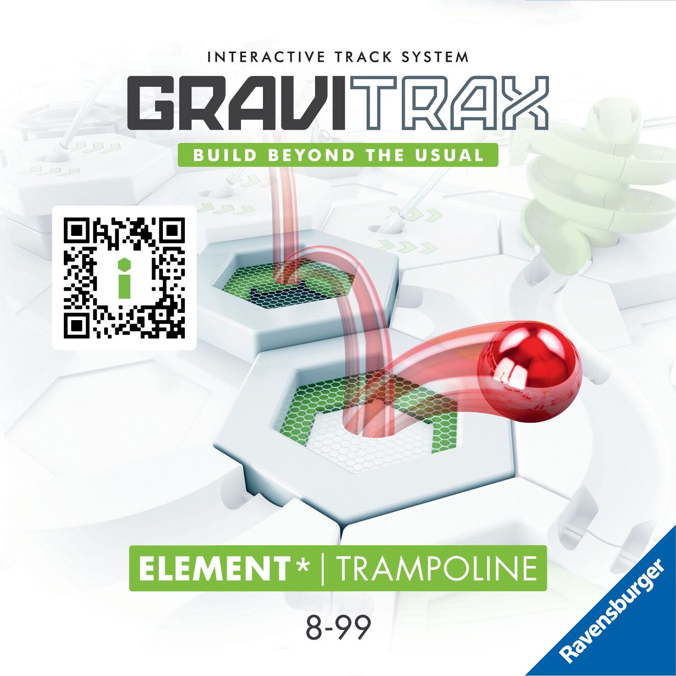 Ravensburger gravitrax trampoline, gioco innovativo ed educativo stem, 8+ anni, accessorio - GRAVITRAX, RAVENSBURGER