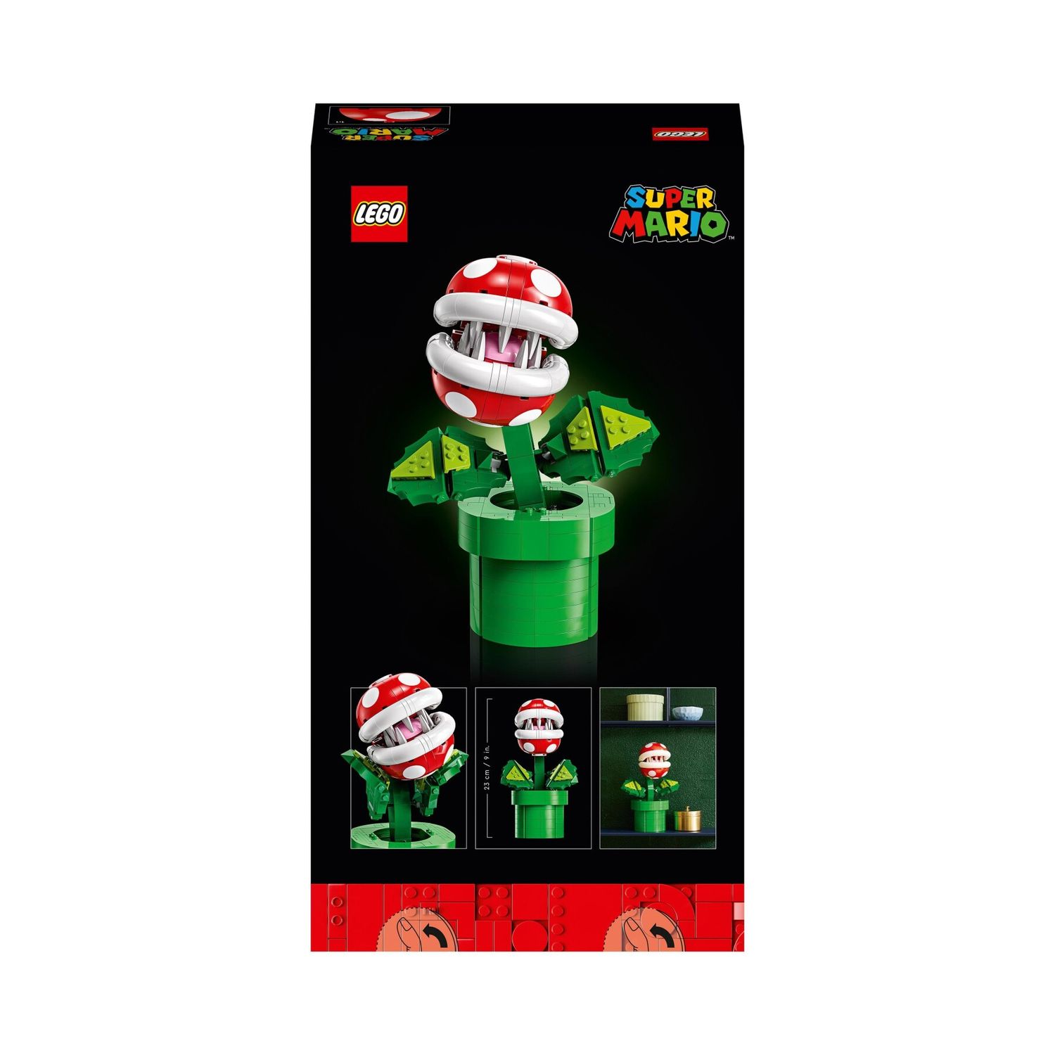 Lego super mario 71426 pianta piranha, personaggio snodabile con tubo e 2 monete, kit modellismo per adulti, idea regalo - LEGO® Super Mario™, Super Mario, Lego