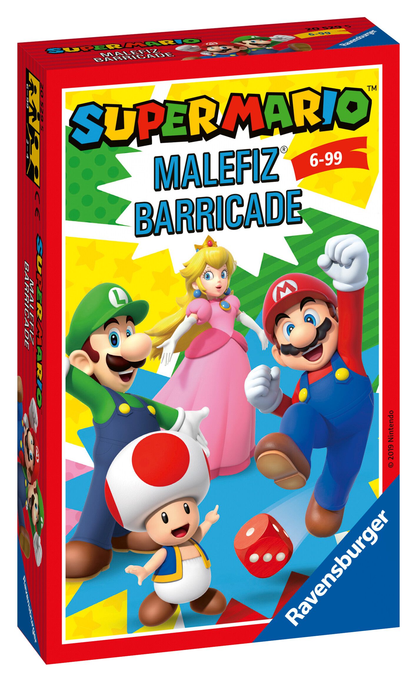 Ravensburger - super mario travel, gioco da tavolo tascabile, 2-4 giocatori, 6+ anni - RAVENSBURGER, Super Mario