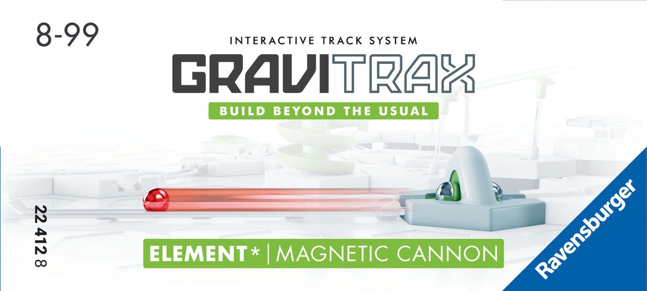 Ravensburger gravitrax magnetic cannon, gioco innovativo ed educativo stem, 8+ anni, accessorio - GRAVITRAX, RAVENSBURGER